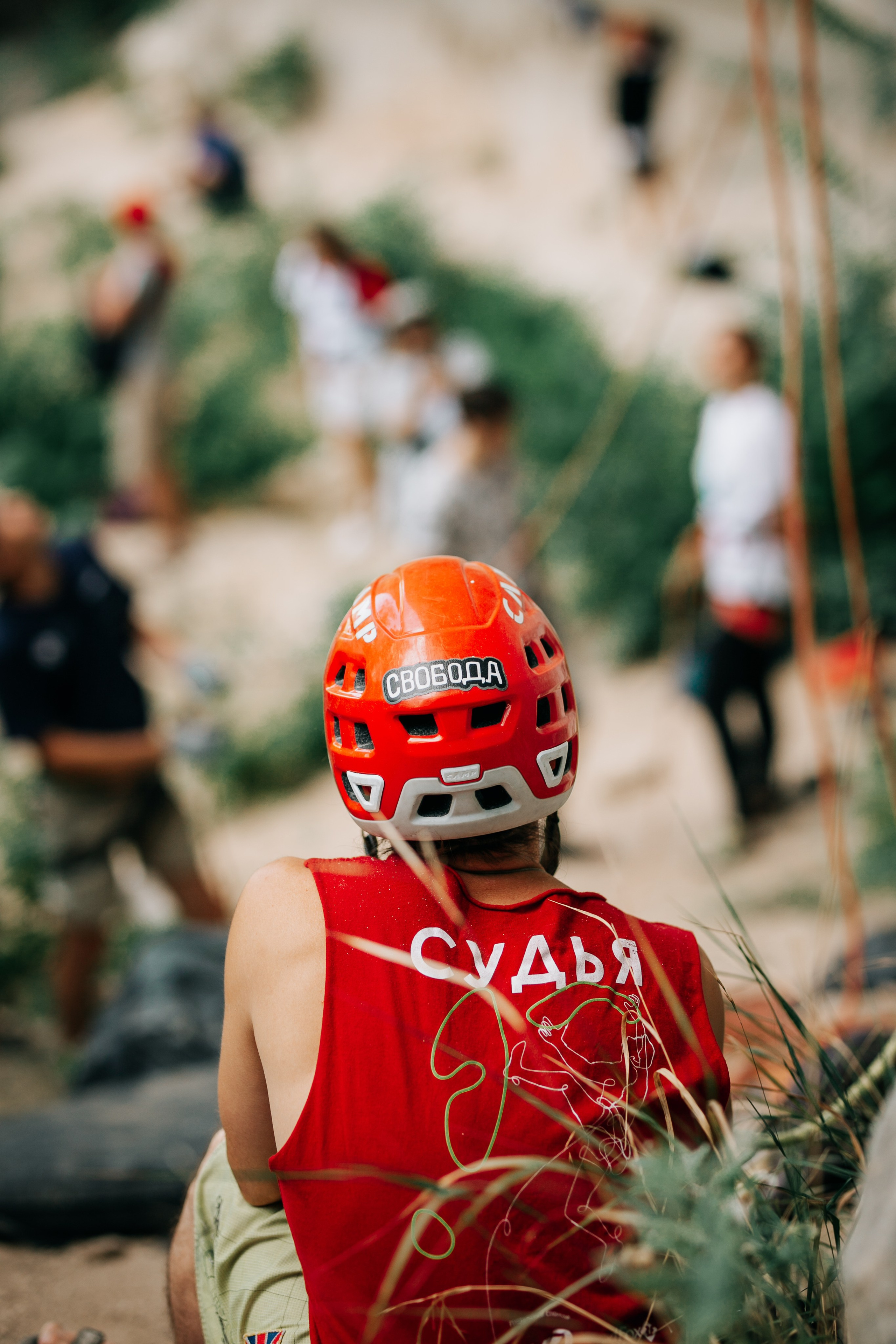 Соревнования по скалолазанию. Фотограф в Крыму