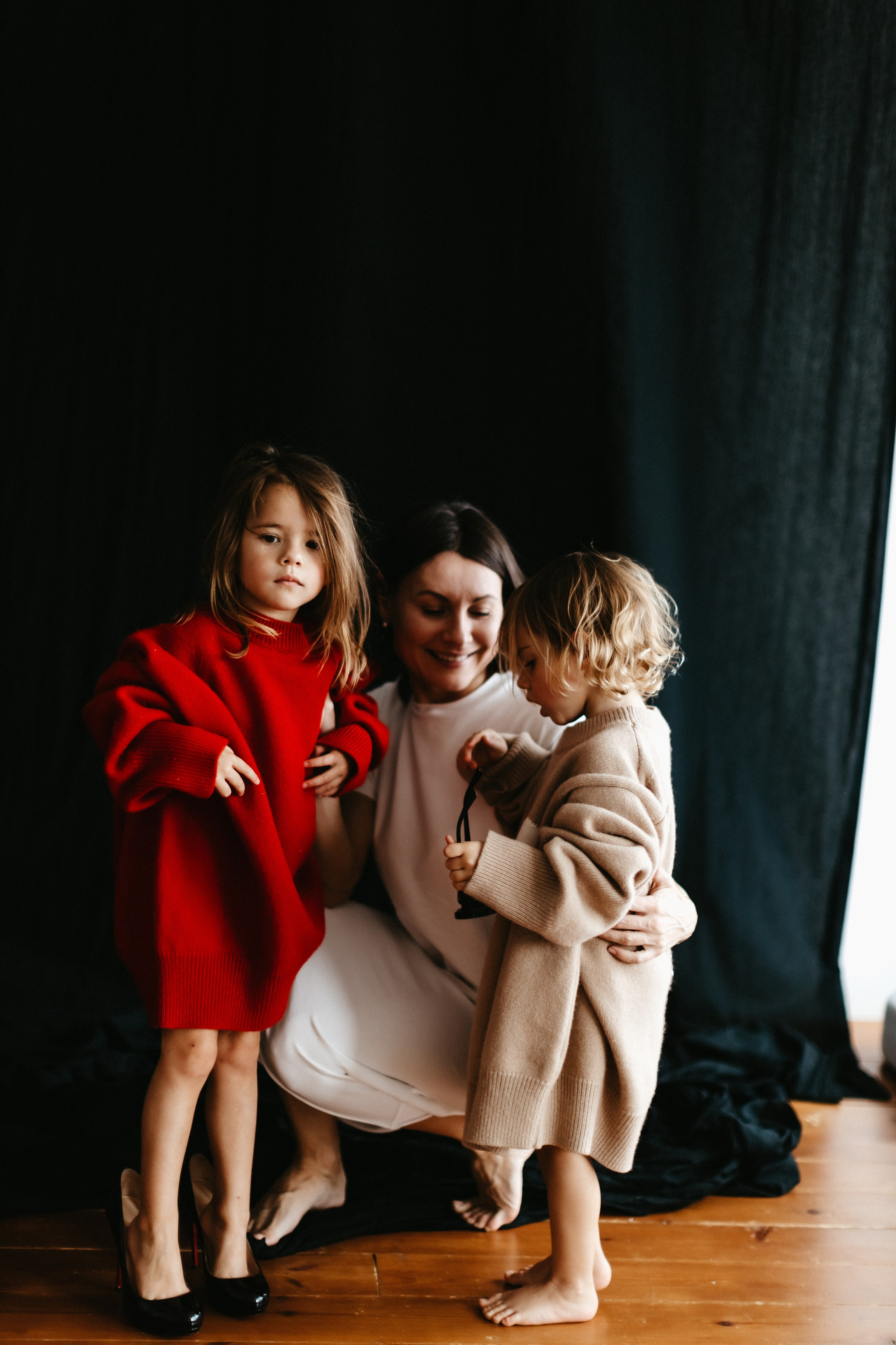 Мама и девочки. Евгения Пелипас