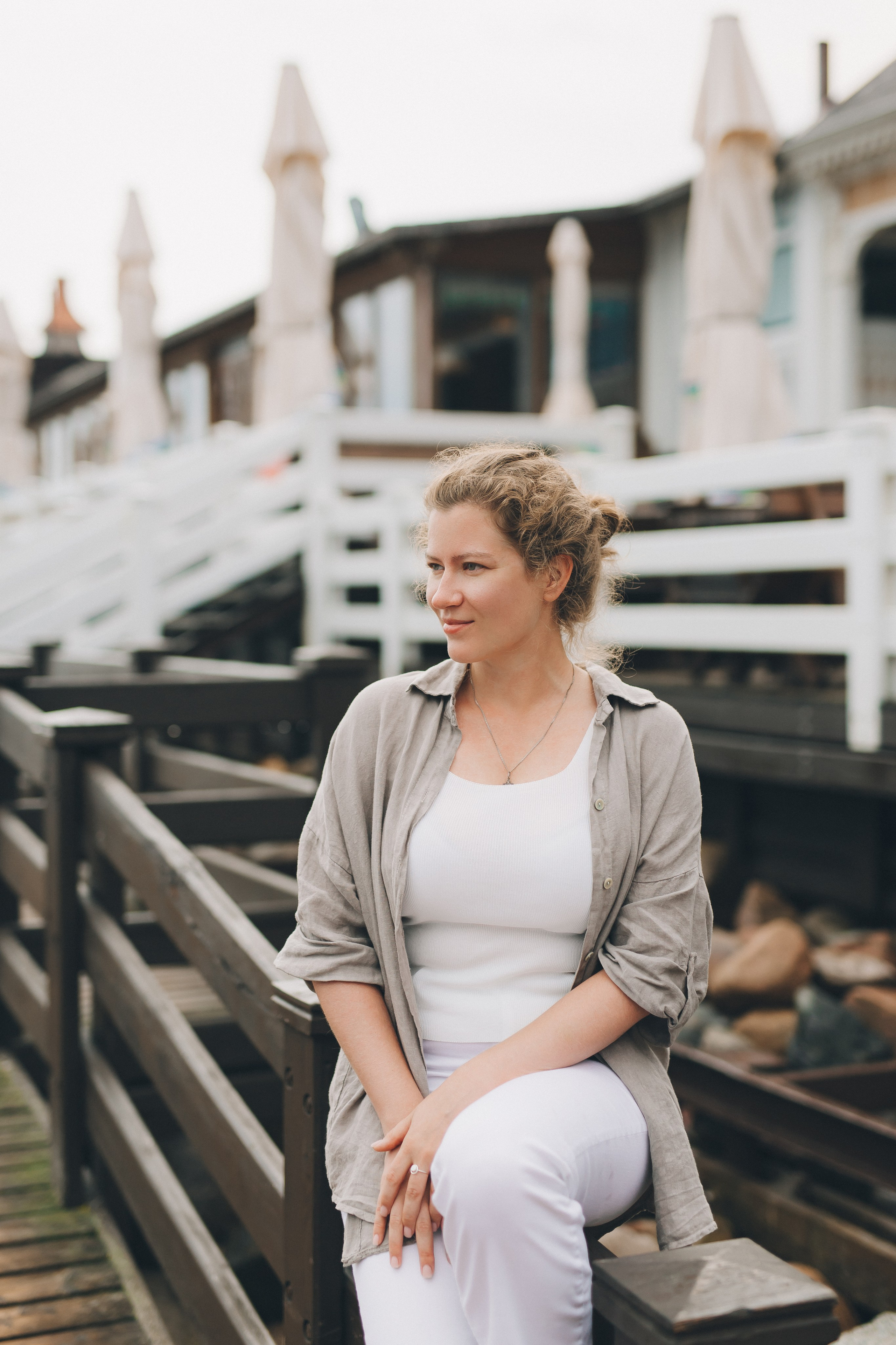 Мария и фотопрогулка в ненастную погоду. Фотограф Зеленоградск Красильникова Елена