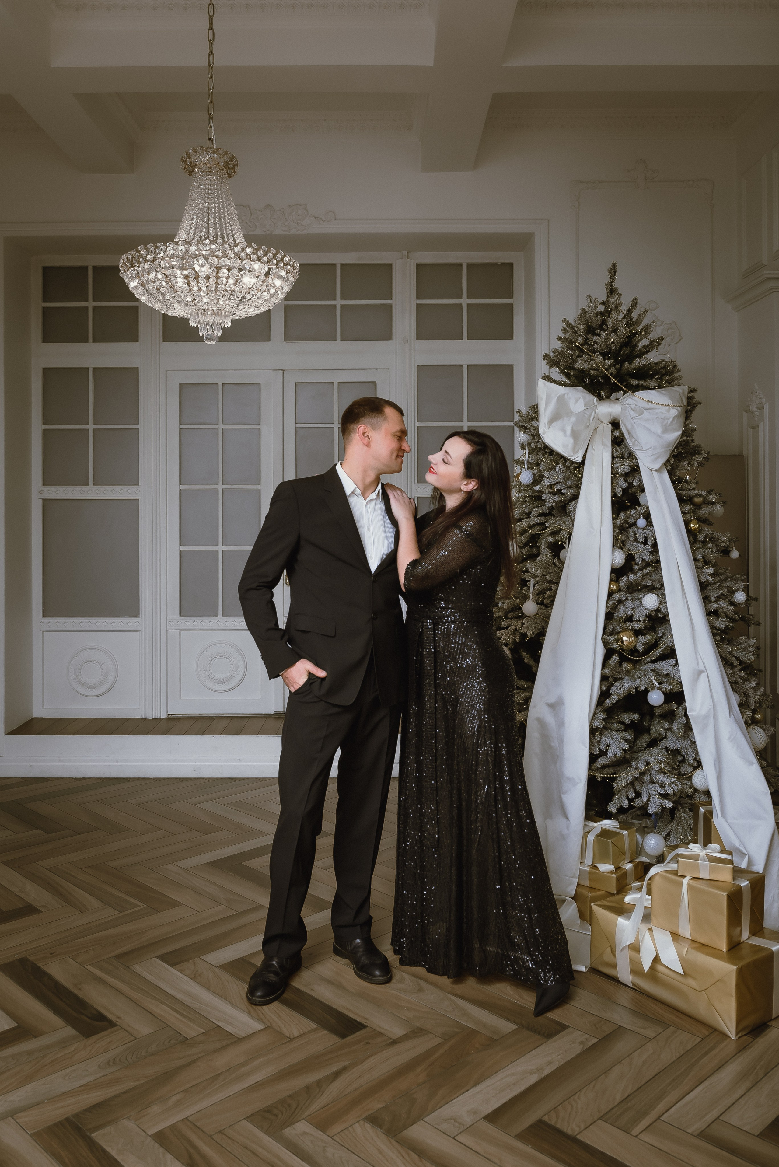 Семейная новогодняя 4 человека. КОНТЕНТ | БРЕНД фотограф Санкт-Петербург — Жанна Олтаржевская