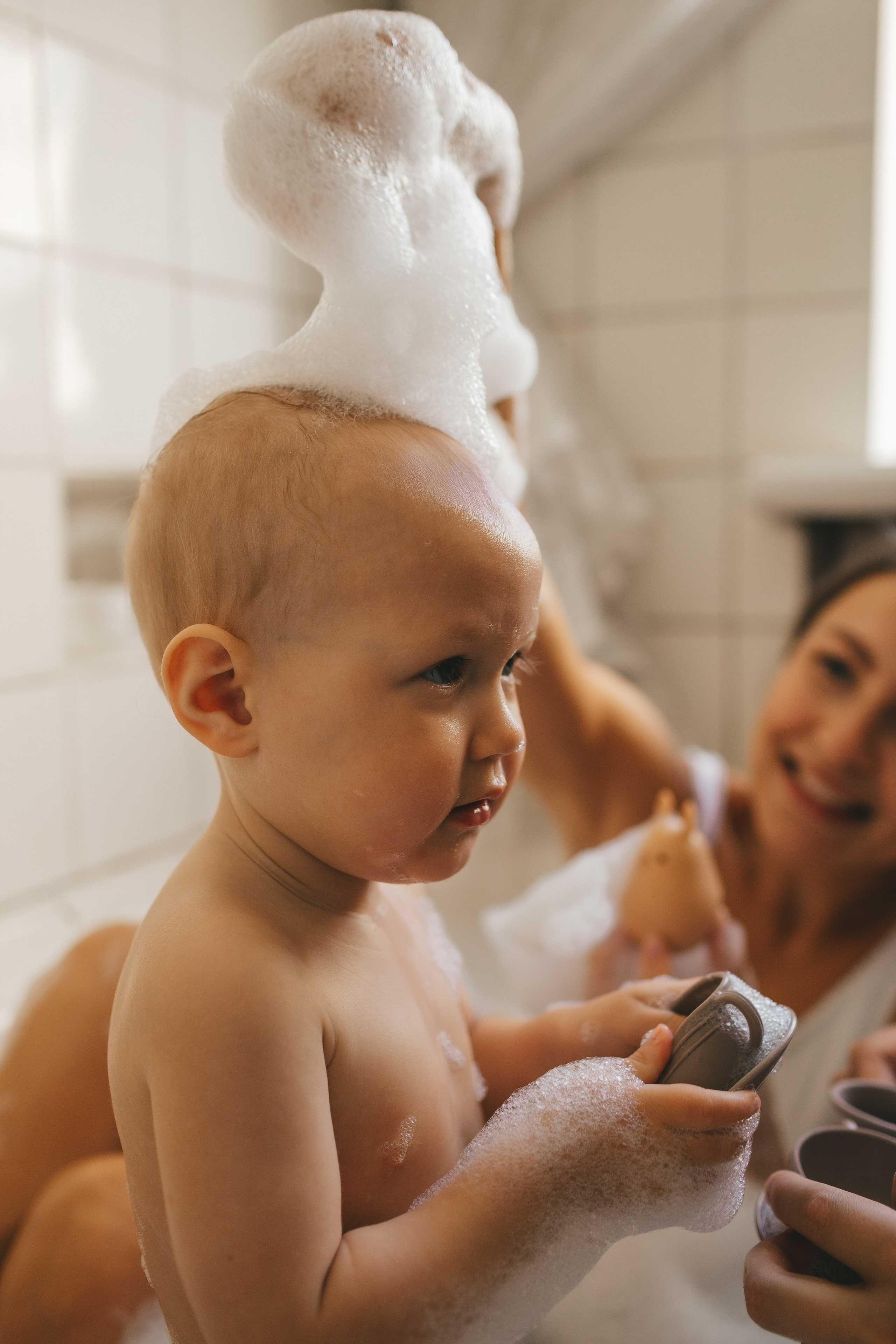 Стас, Даша и Ева (купание в ванной). Семейный и детский фотограф и видеограф в Москве, Дрокина Наталья