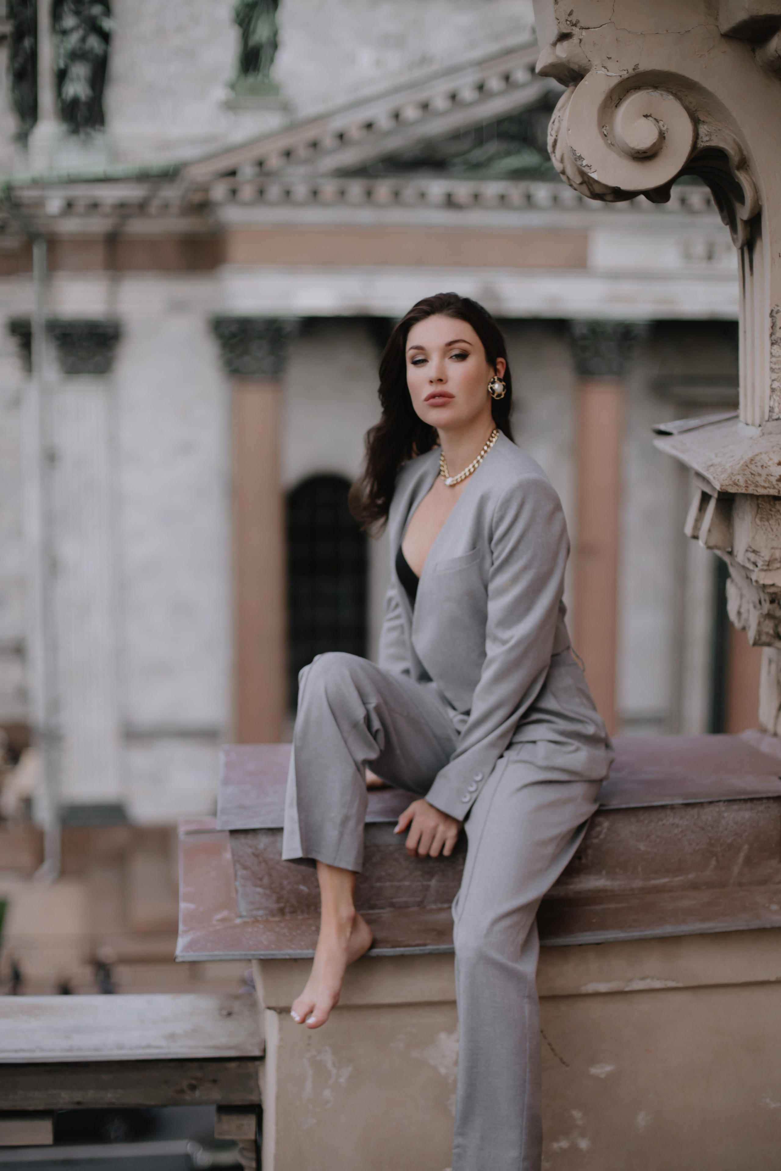 Вероника (съемка на крыше). Фотограф в Москве и Санкт-Петербурге Дарина