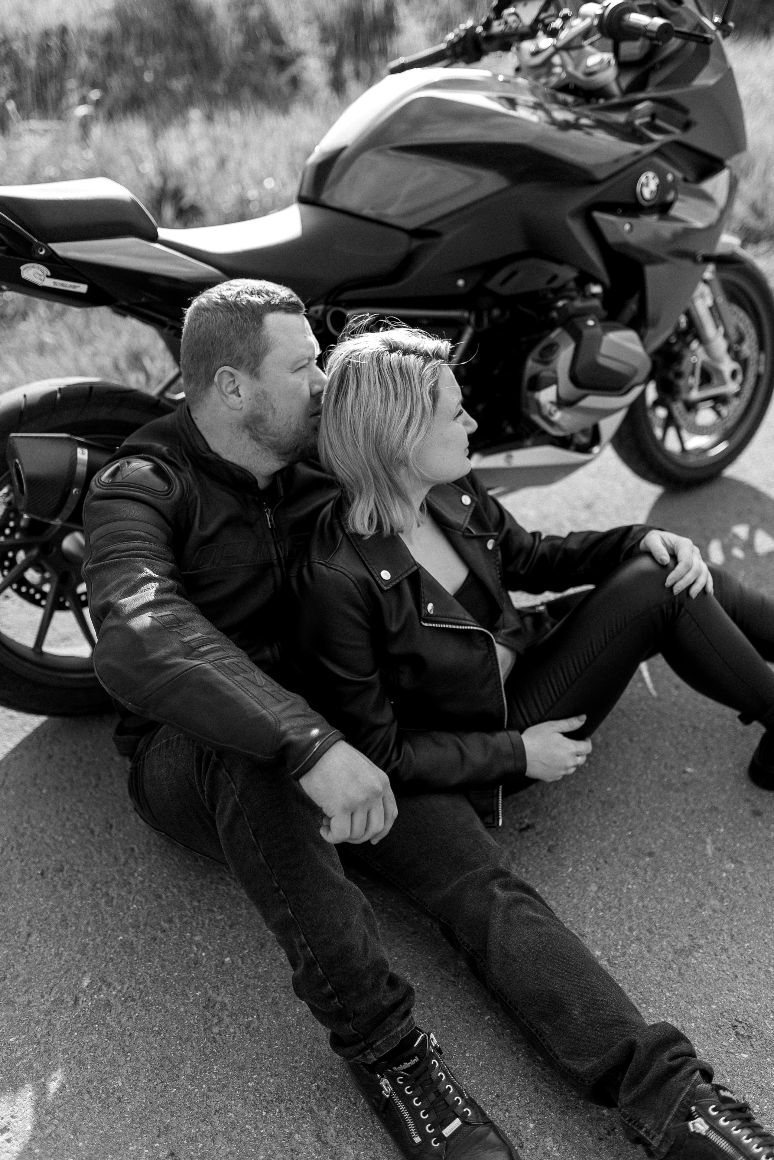 Марина и Женя. Мотоцикл. Lovestory. Семейный фотограф в Москве Екатерина Север