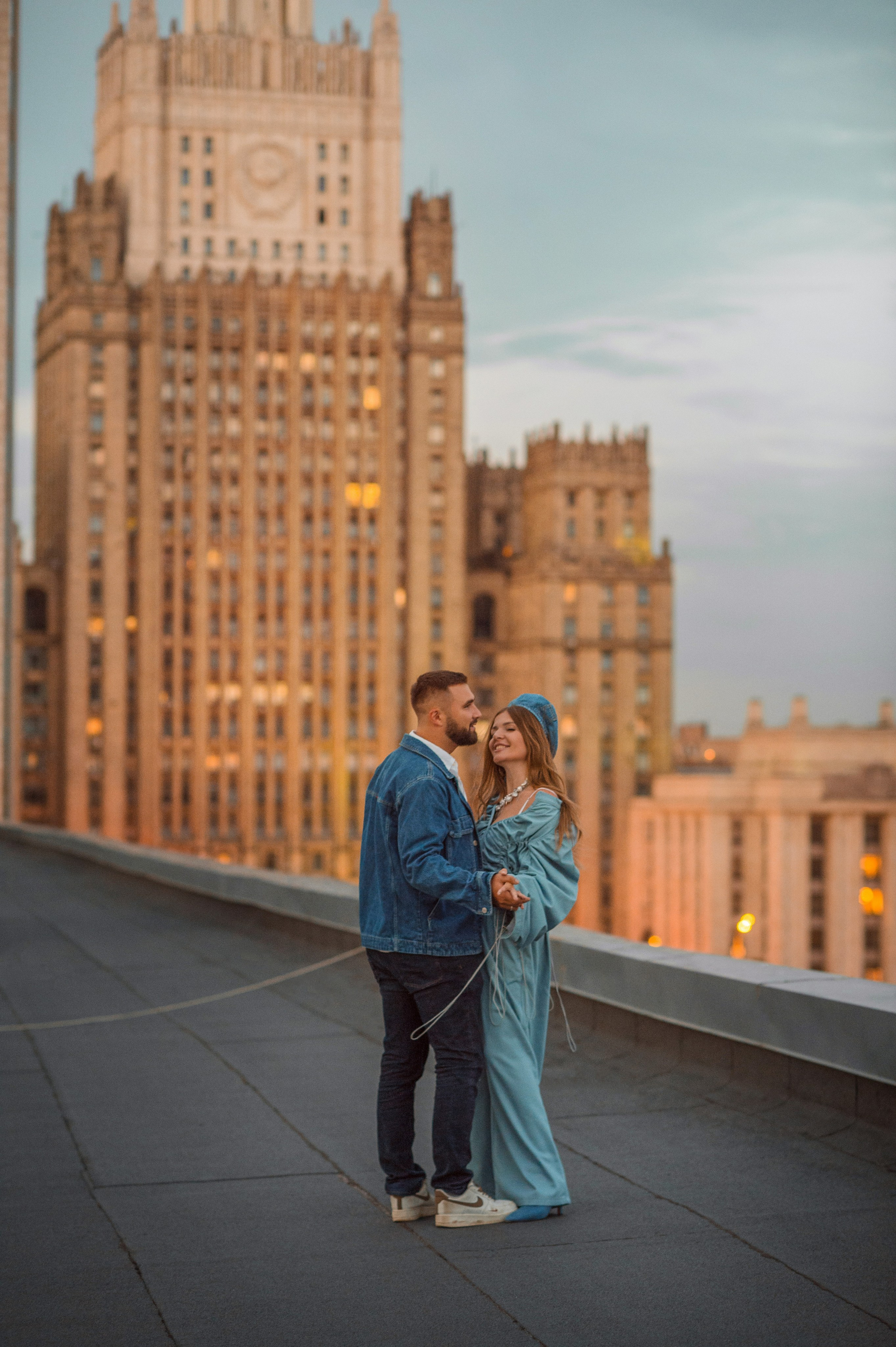 Фотосессия на крыше (Москва). Тучина Дарья фотограф