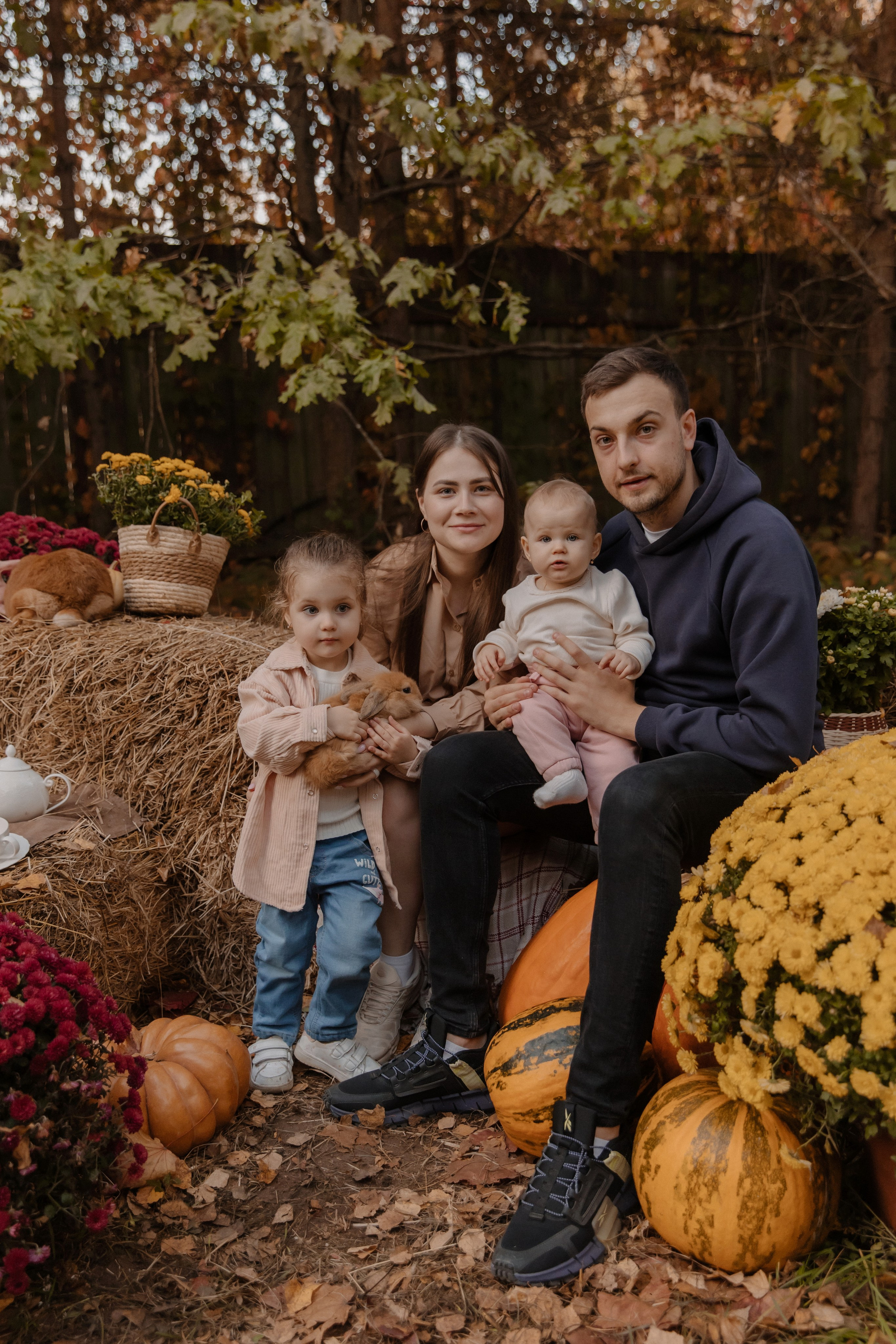 Съемка с кроликами. Семейный и свадебный фотограф в Москве и Зеленограде Пилипенко Юлия