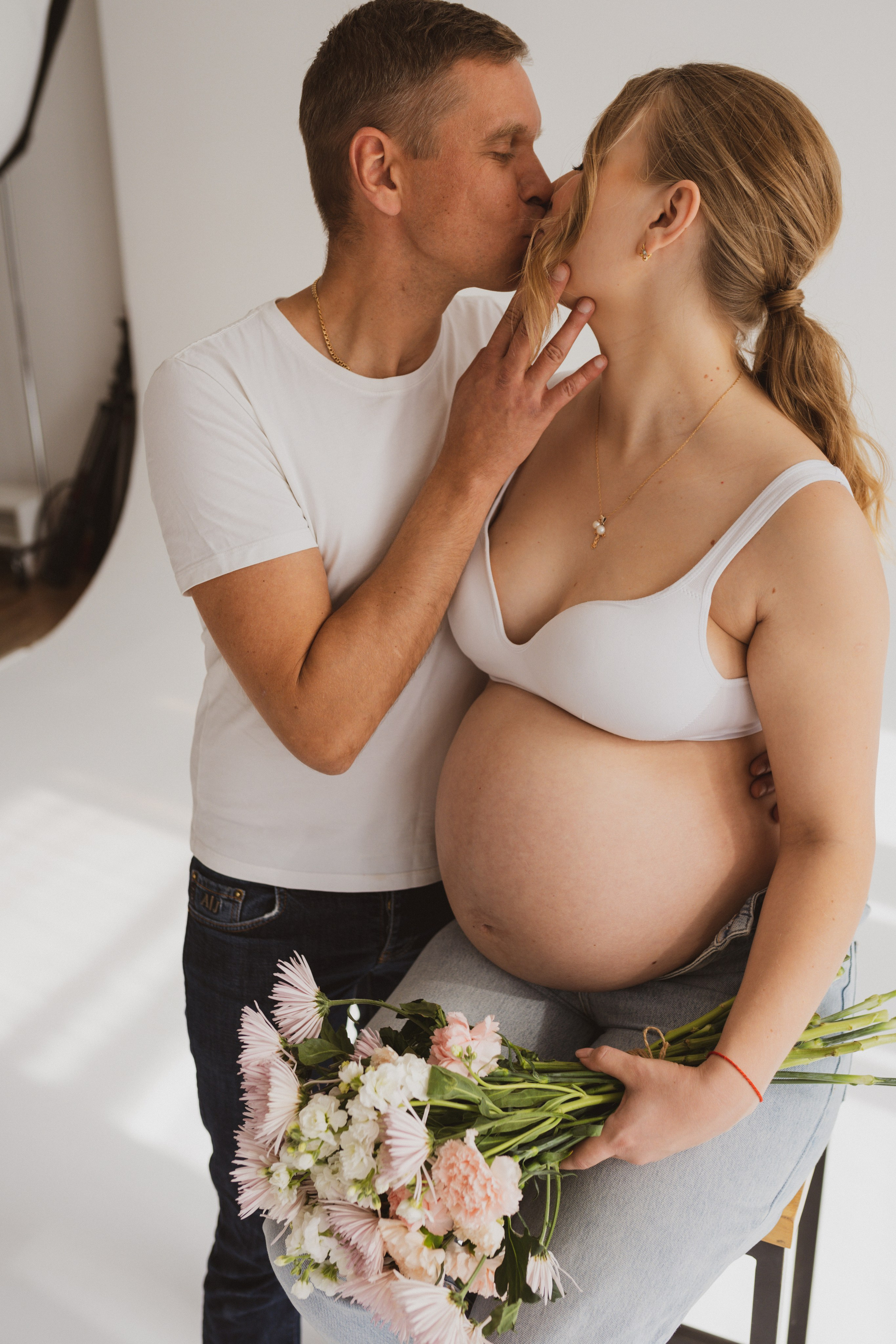 Семейная фотосессия в студии в Москве, семейный фотограф Анна Полушина. Свадебный фотограф в Москве Анна Полушина