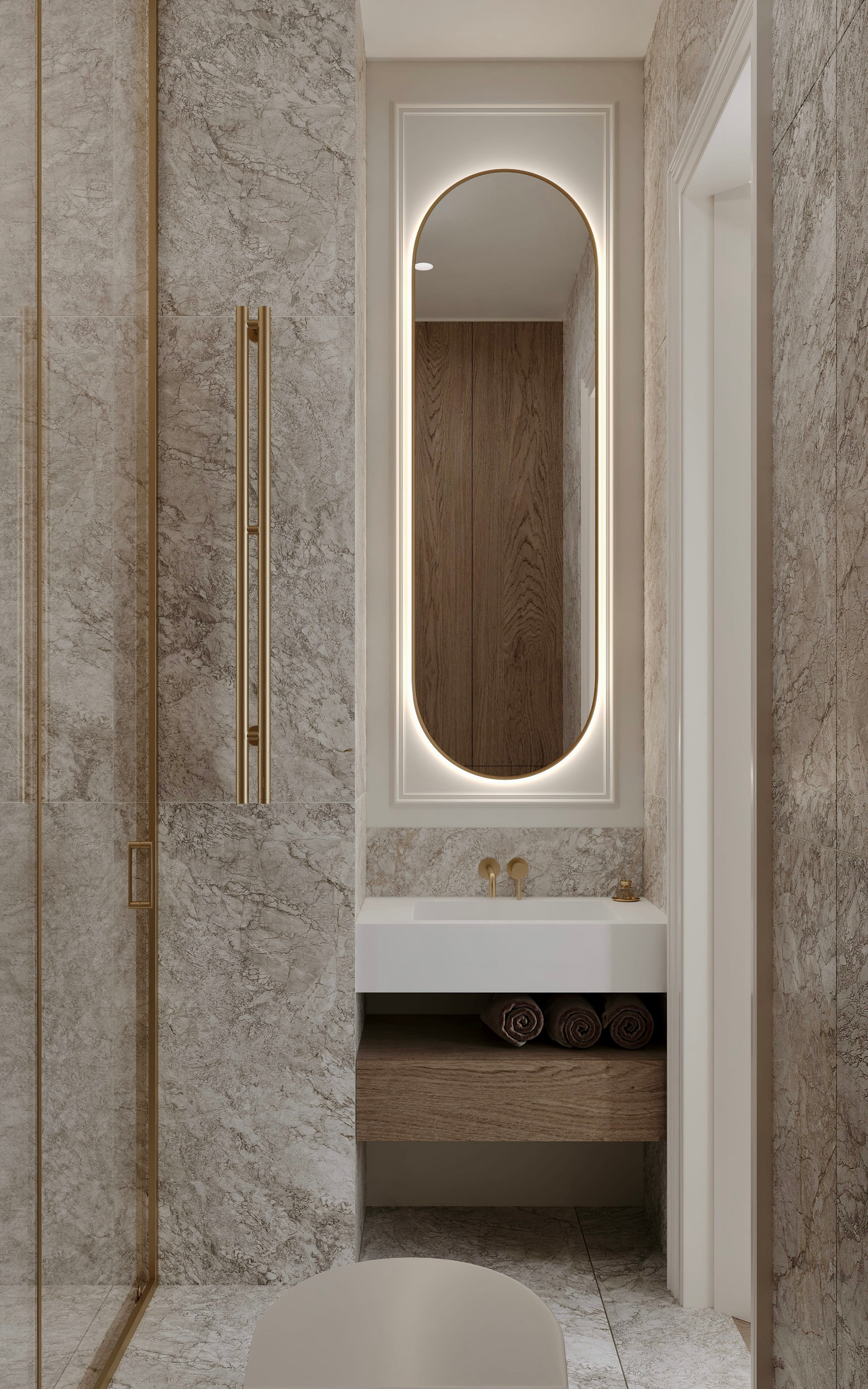 Нагатино Айленд 85 м². 3D Визуализация интерьера