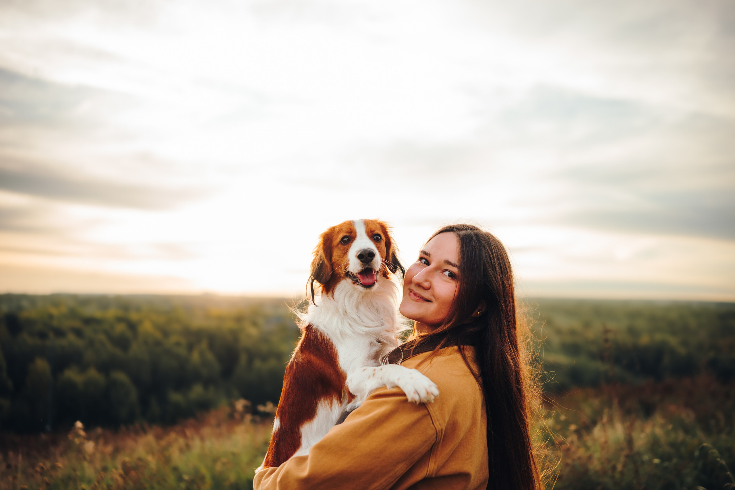 Семейная фотосессия с питомцем. Семейный фотограф анималист Ананьева Мария — Москва