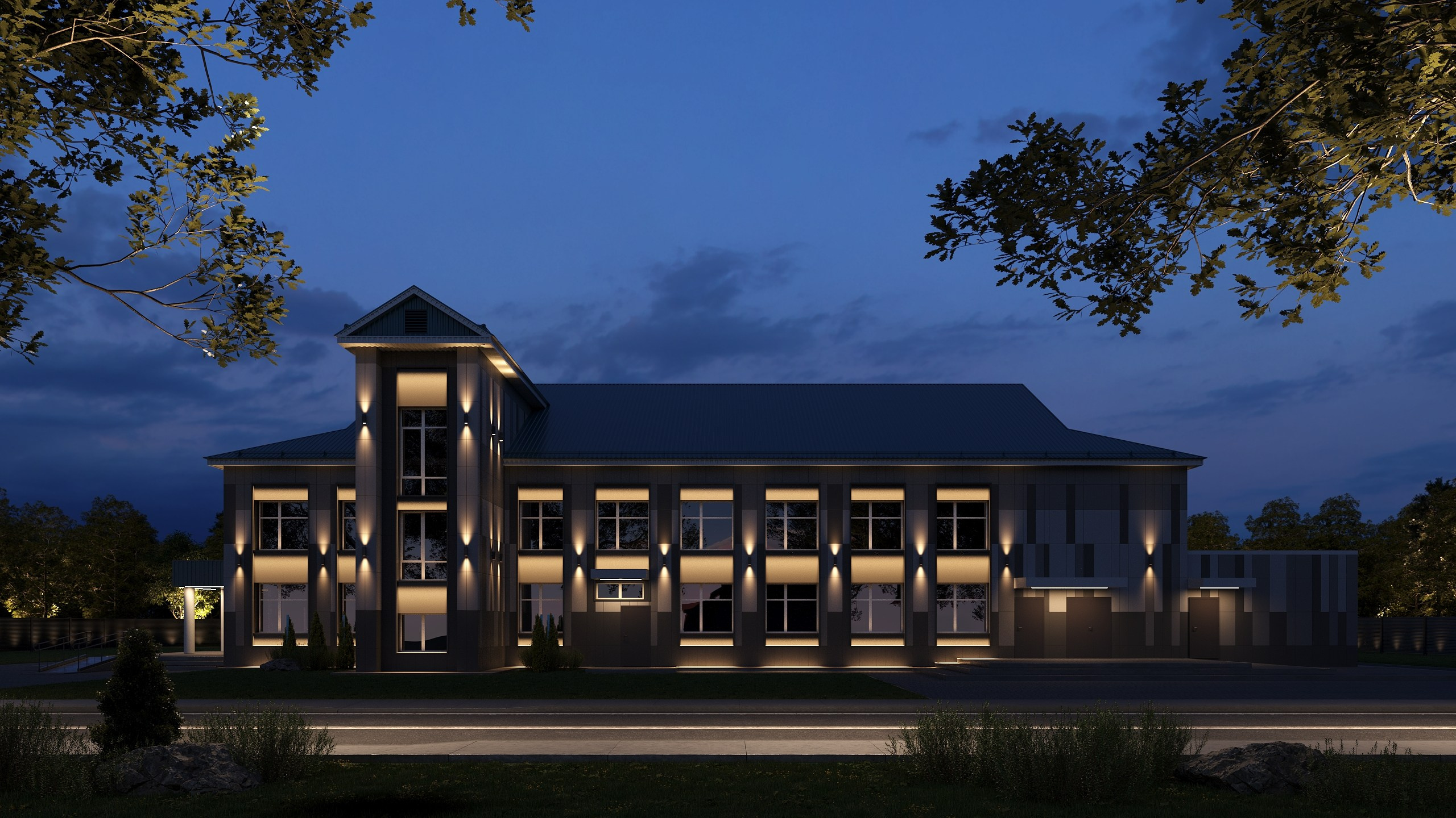 Реконструкция фасада ДК Буинск. Архитектор-дизайнер в Казани