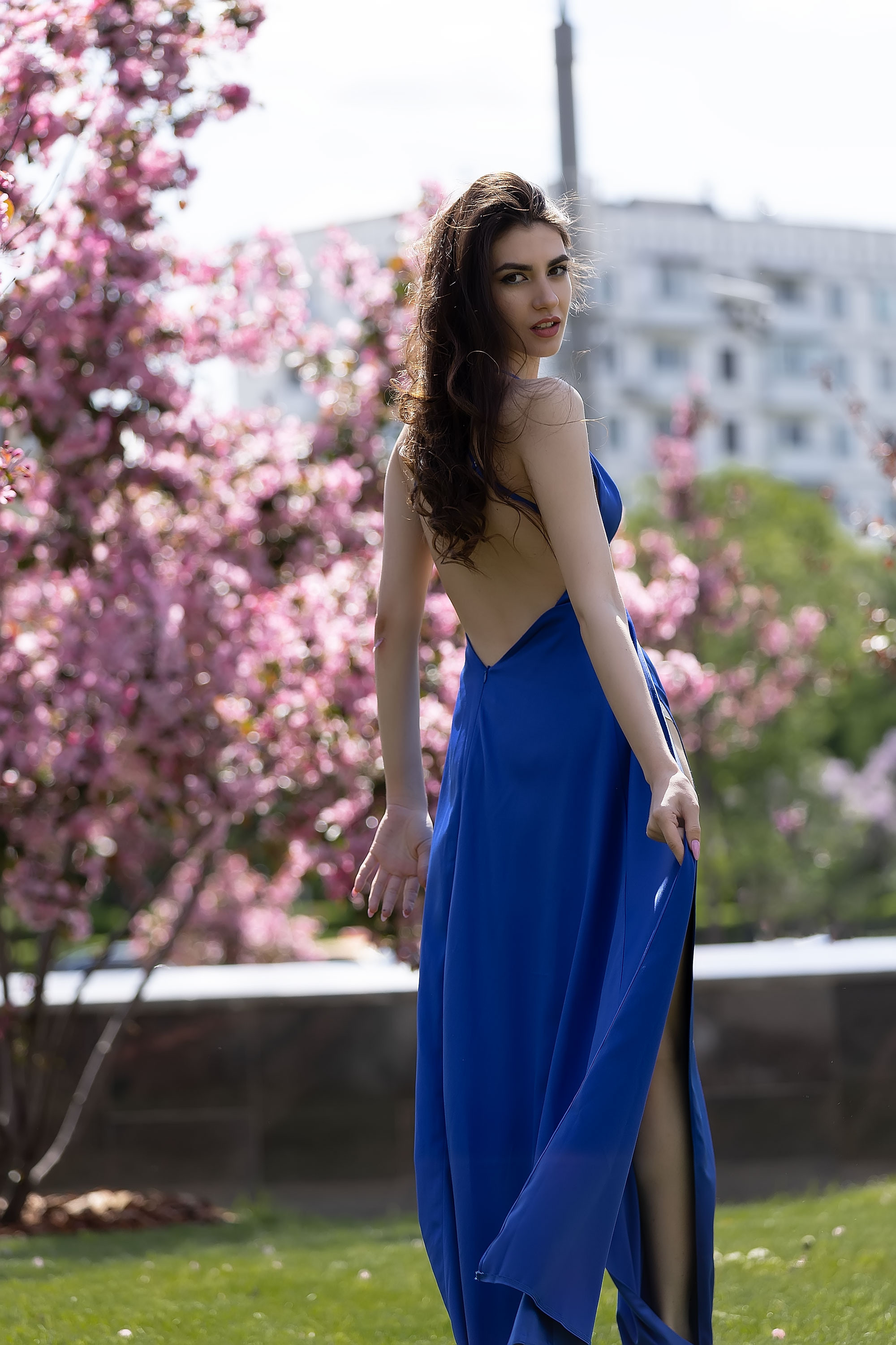 Фотосессия в розовых яблонях. Семейный, индивидуальный фотограф в Москве Ангели Марина