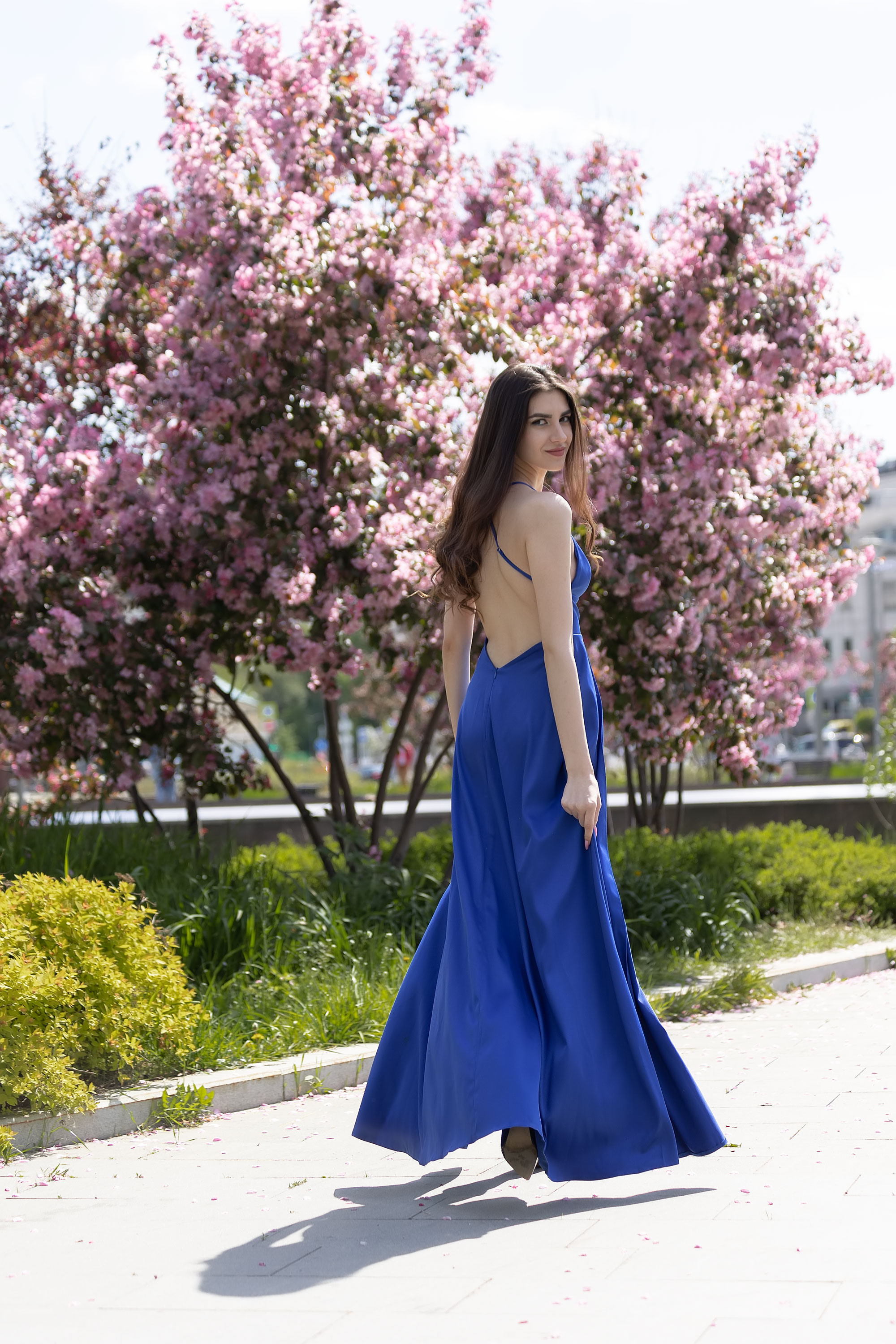 Фотосессия в розовых яблонях. Семейный, индивидуальный фотограф в Москве Ангели Марина