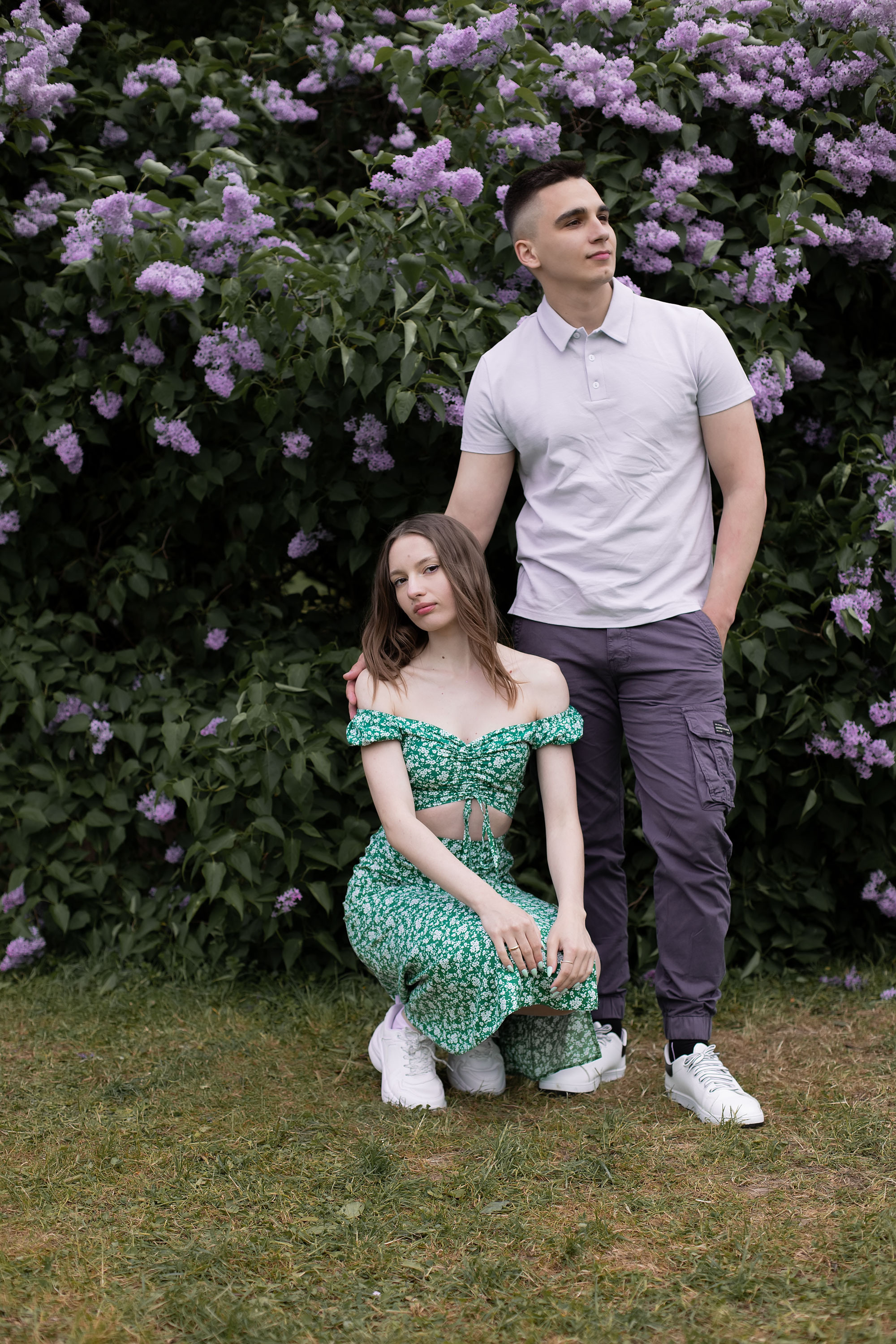 Сиреневый сад Олег и Марина. Семейный, индивидуальный фотограф в Москве Ангели Марина