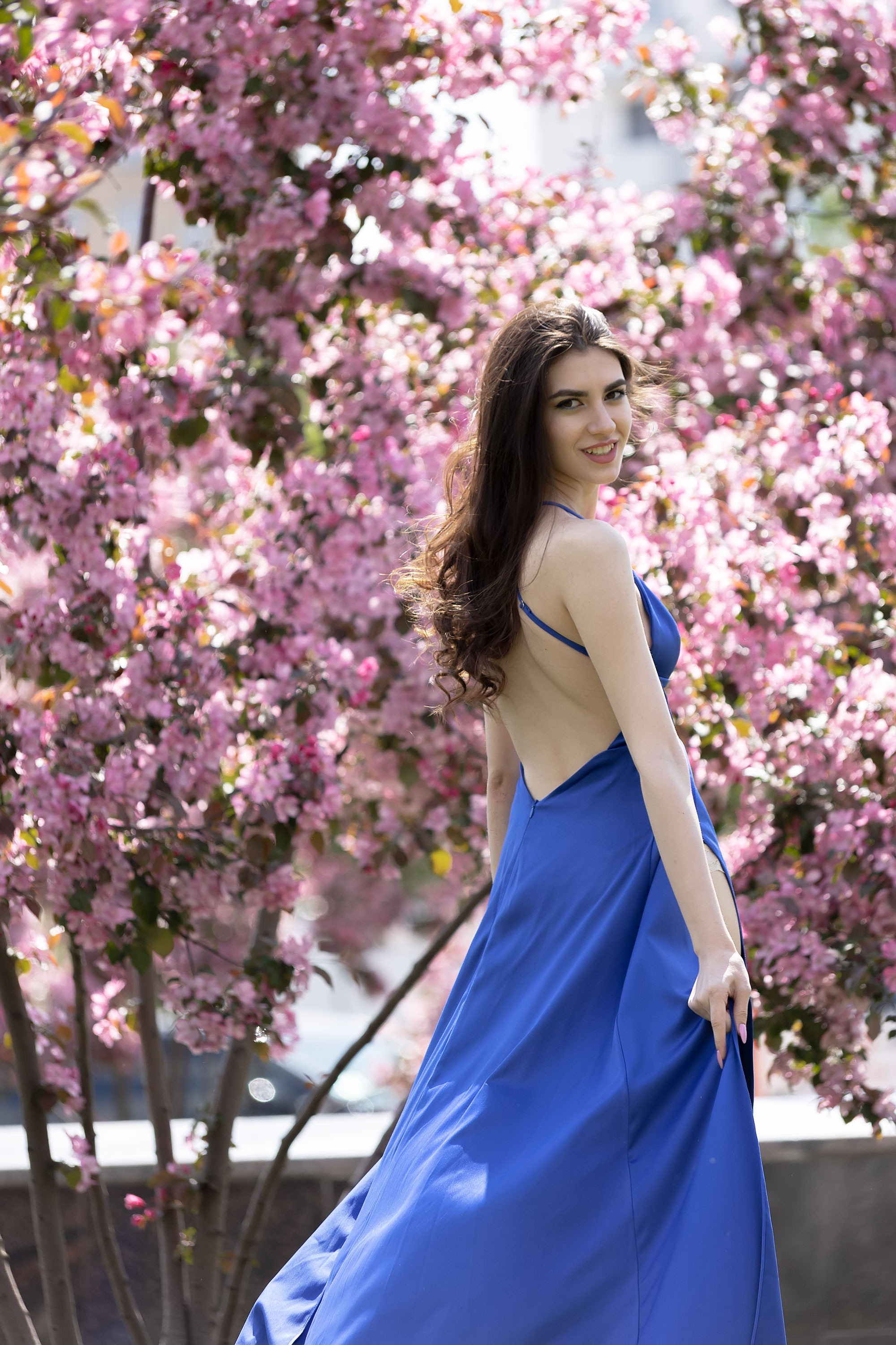 Фотосессия в розовых яблонях. Семейный, индивидуальный фотограф в Москве Ангели Марина