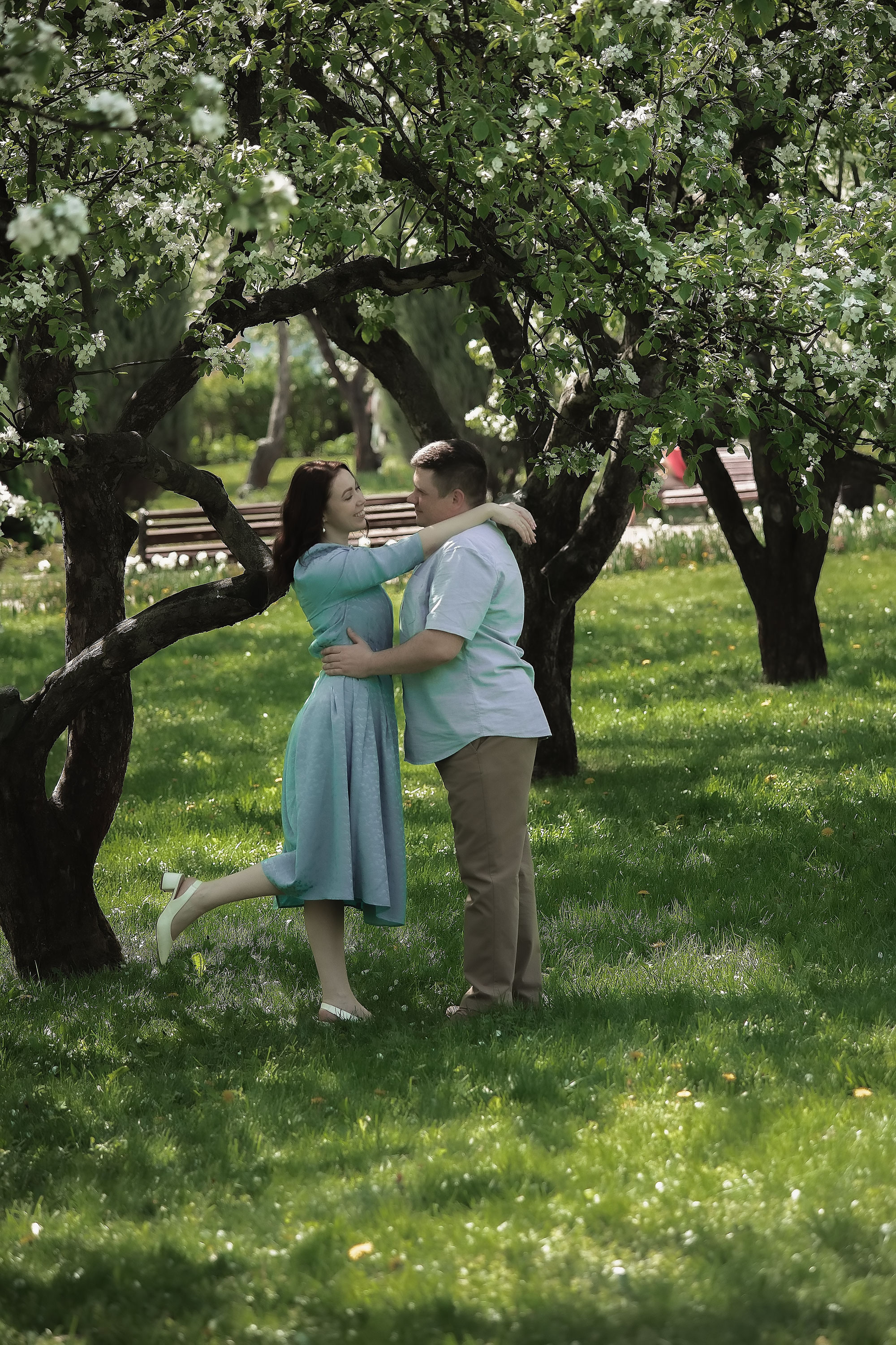 Надежда и Александр парк Коломенское. Семейный, индивидуальный фотограф в Москве Ангели Марина