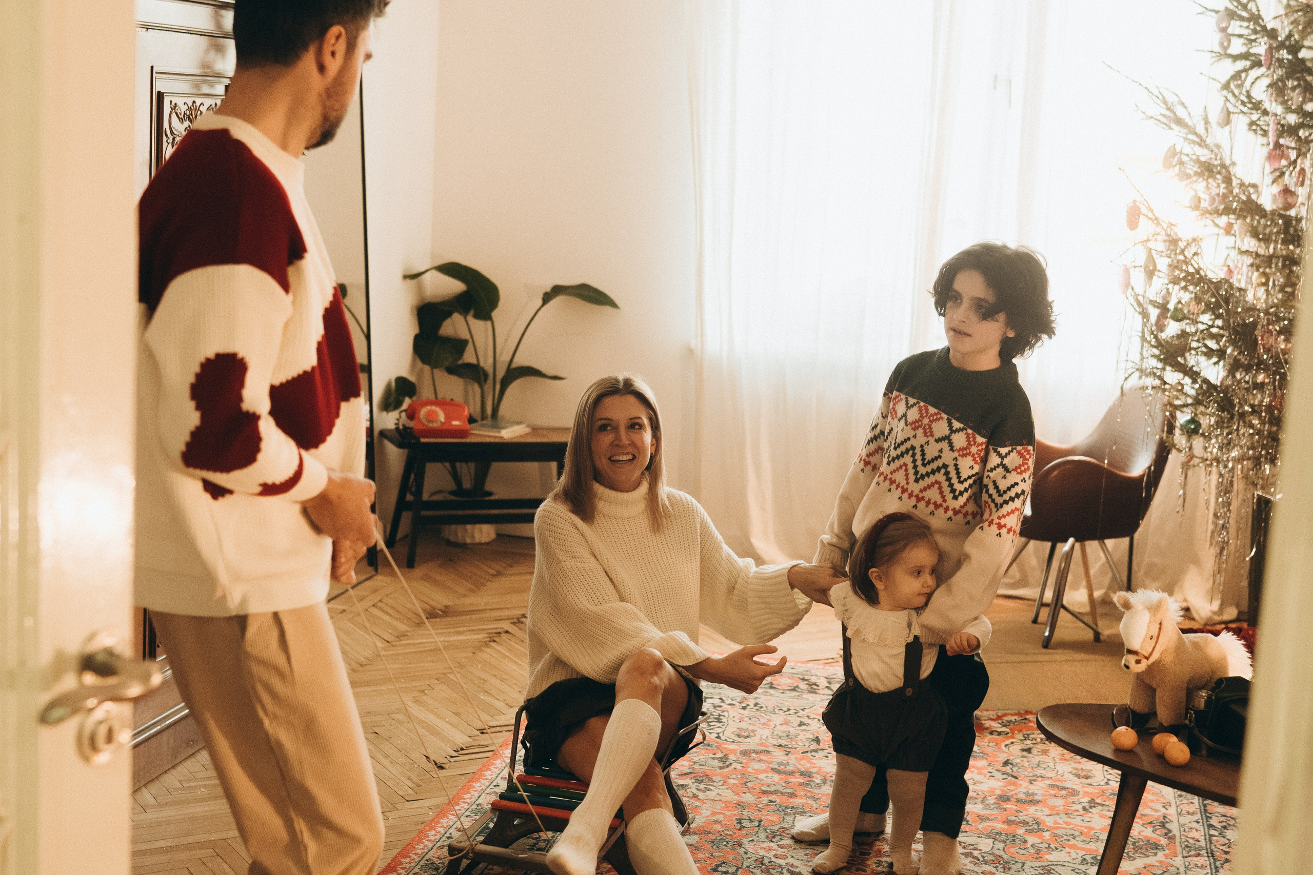 Годик или Ретро Новый год. Семейный, ньюборн фотограф, фотограф на роды в Москве, Виктория Тюльдюкова