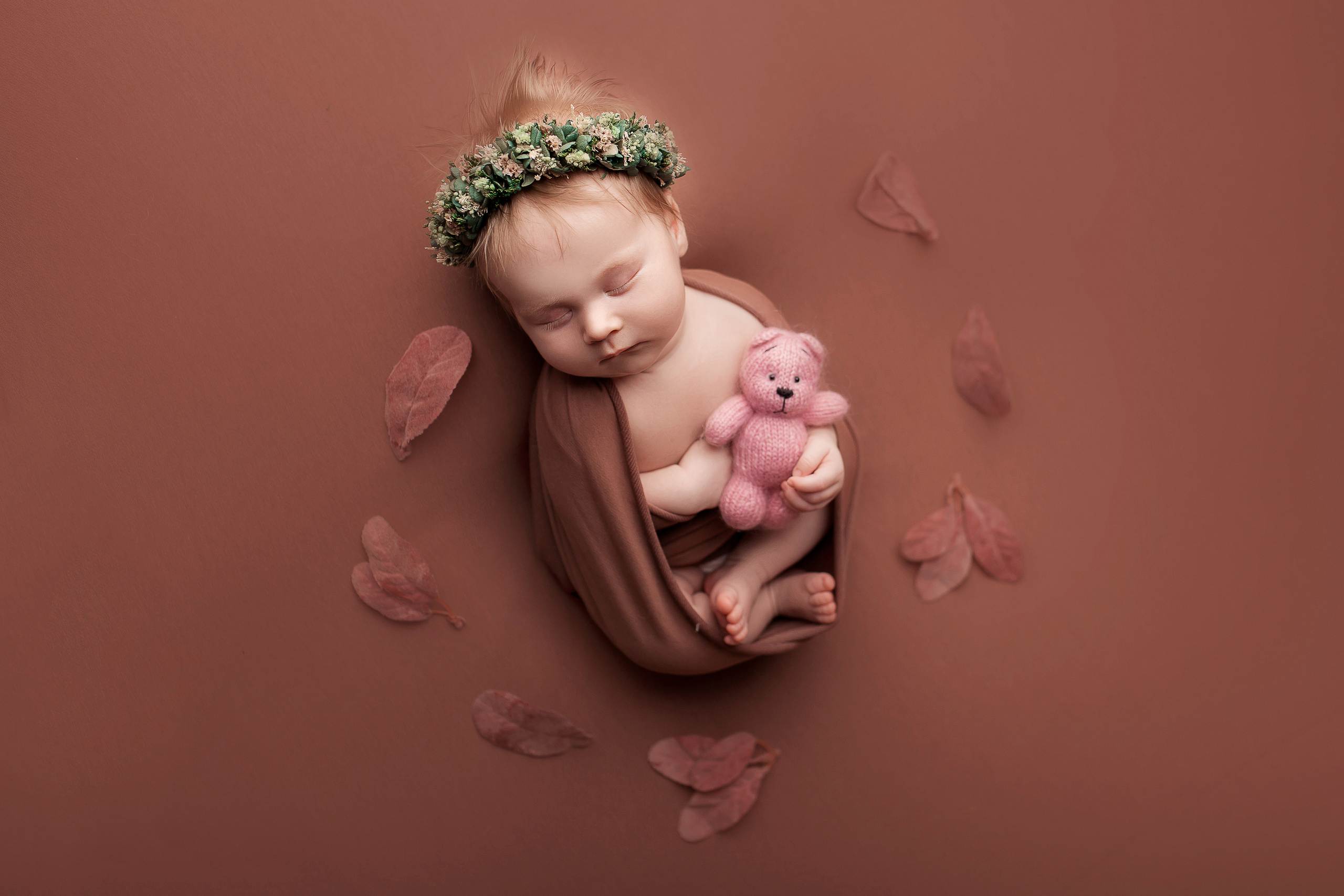 Дианочка, 1 месяц. Фотограф новорожденных в Новокузнецке Анна Горошникова