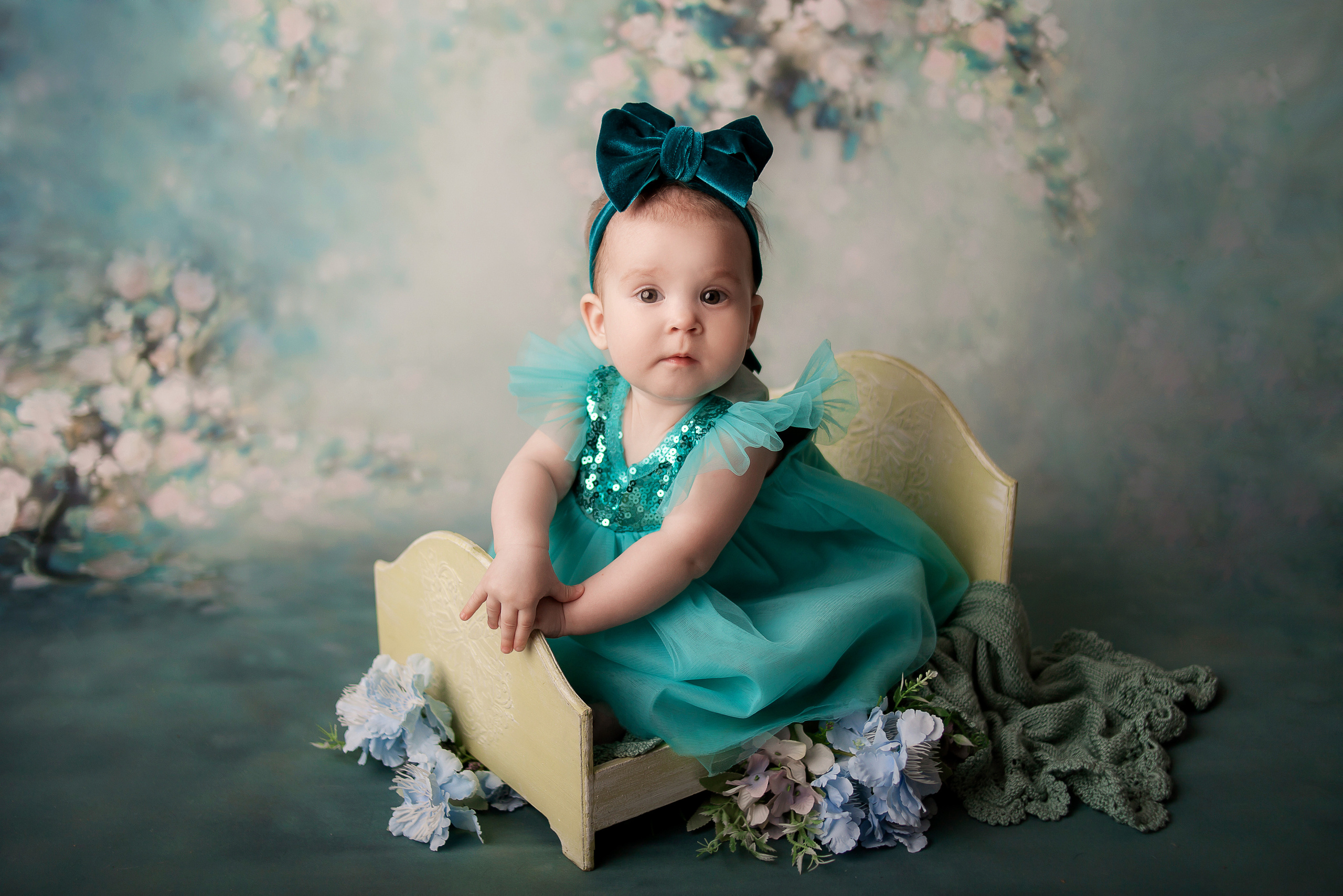 Алина, 7 месяцев. Фотограф новорожденных в Новокузнецке Анна Горошникова