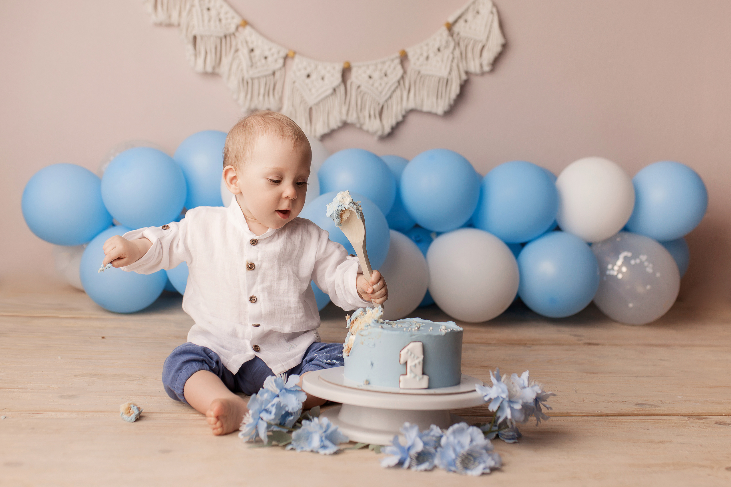 Ефим, 1 годик. Фотограф новорожденных в Новокузнецке Анна Горошникова