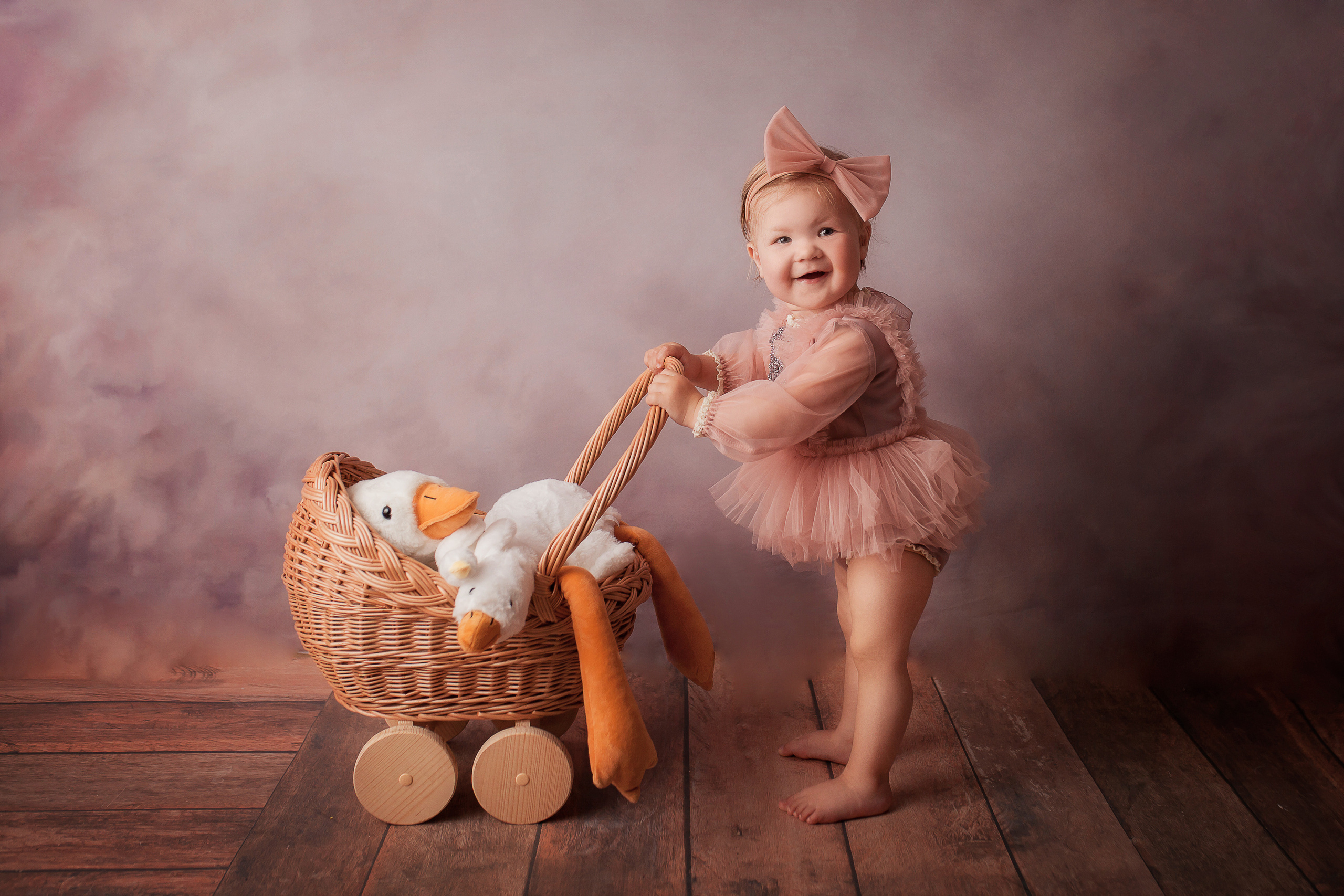 Настенька, 1 годик. Фотограф новорожденных в Новокузнецке Анна Горошникова