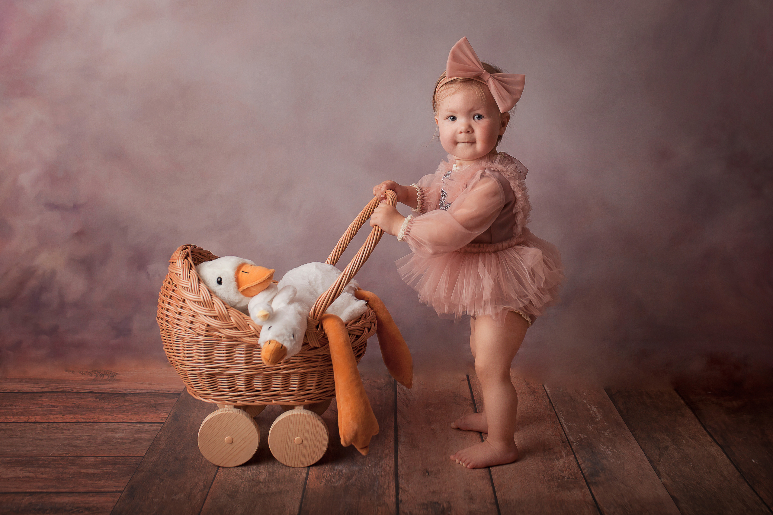 Настенька, 1 годик. Фотограф новорожденных в Новокузнецке Анна Горошникова
