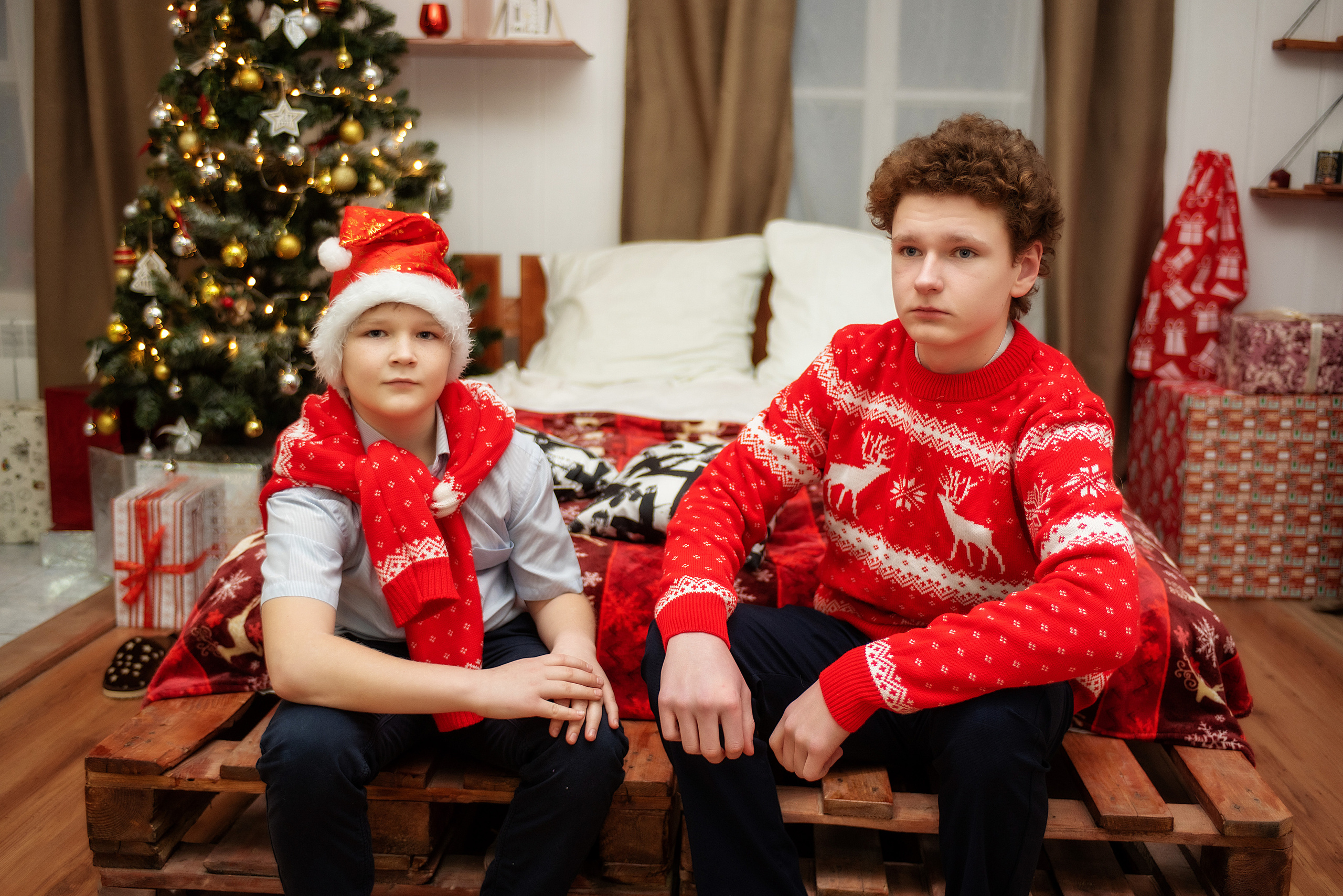 Новогодние в студии. Свадебный и семейный фотограф в Камышлове Ирина Чуркина