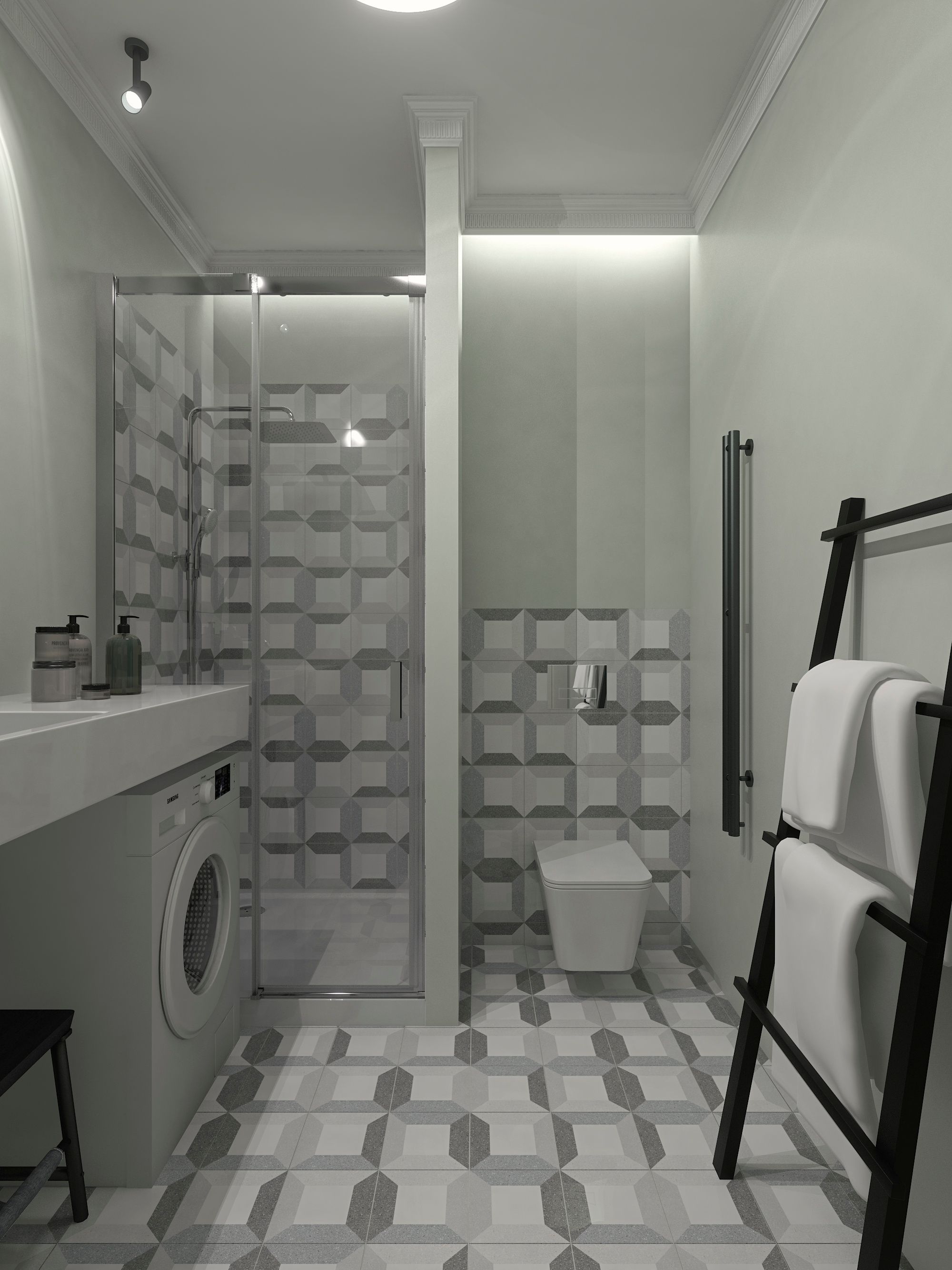 Однокомнатная квартира г. Геленджик. Дизайн интерьера в Пскове и Великом Новгороде