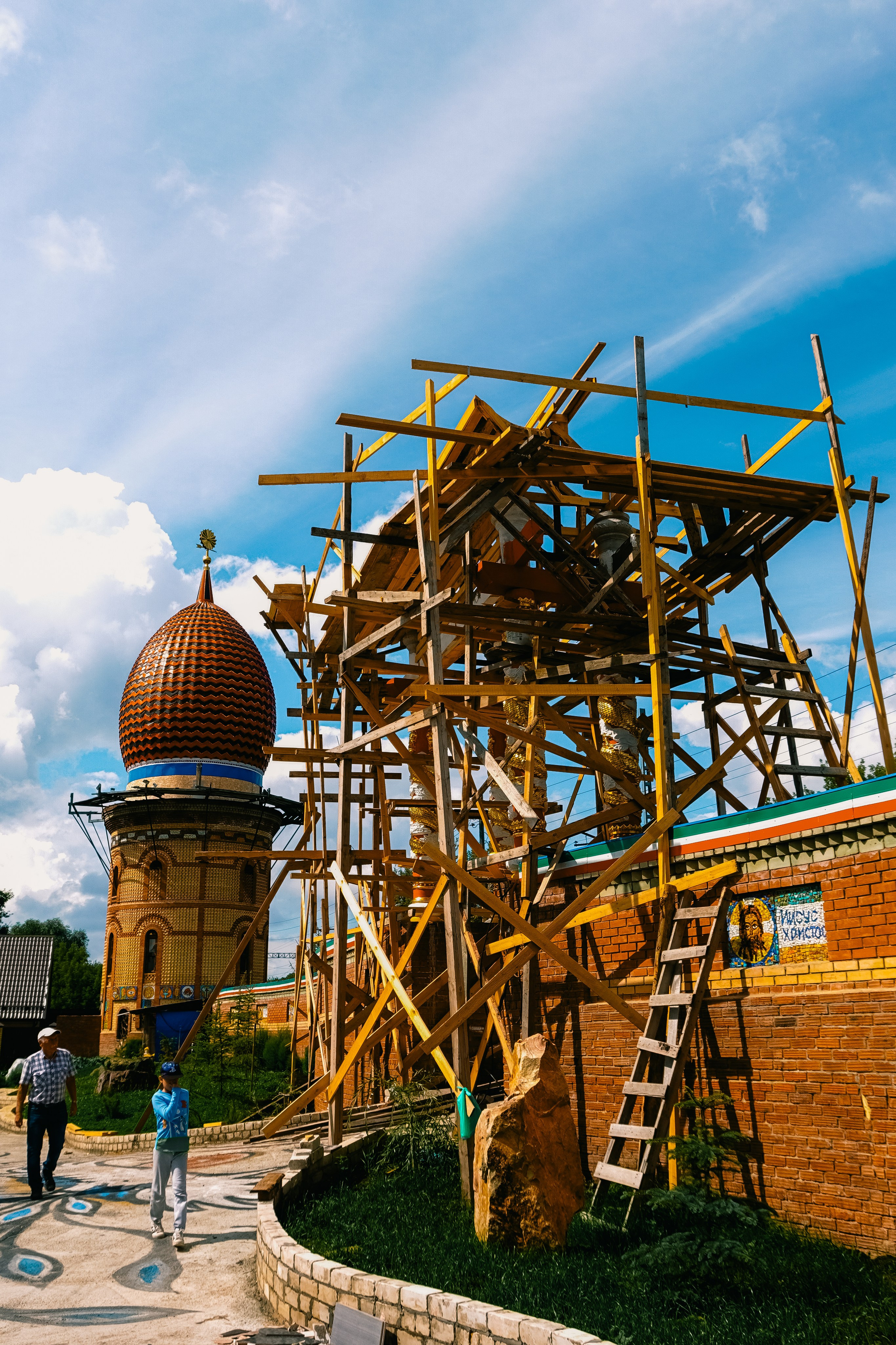 Строительство храма в Казани. Фотограф Алиса Аспер