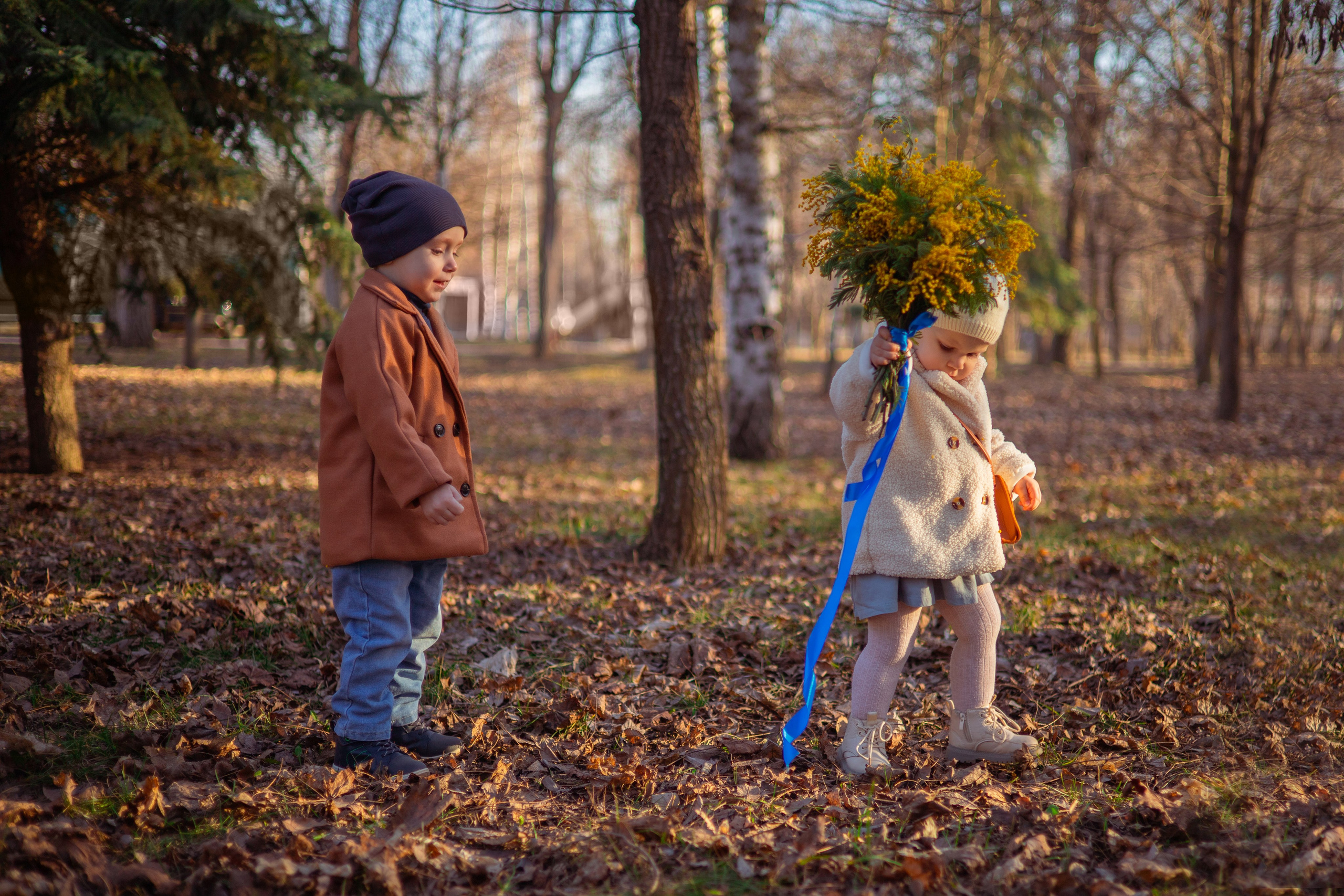 Даниил и Полина мимоза. Семейный и детский фотограф в Михайловке Татьяна Лестьева