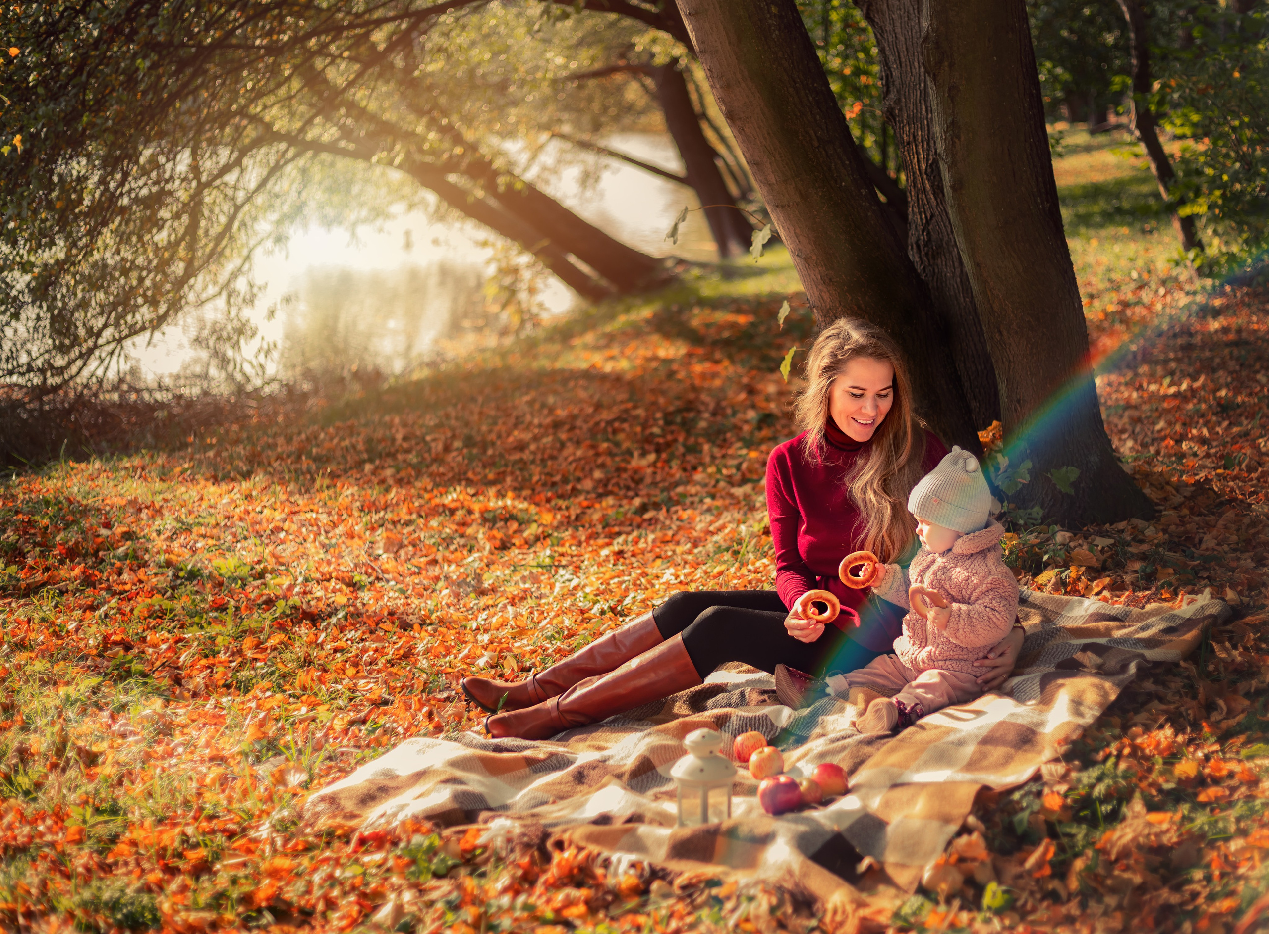 Осенняя съемка мама и дочка. Фотограф в Санкт-Петербурге Анастасия Полякова