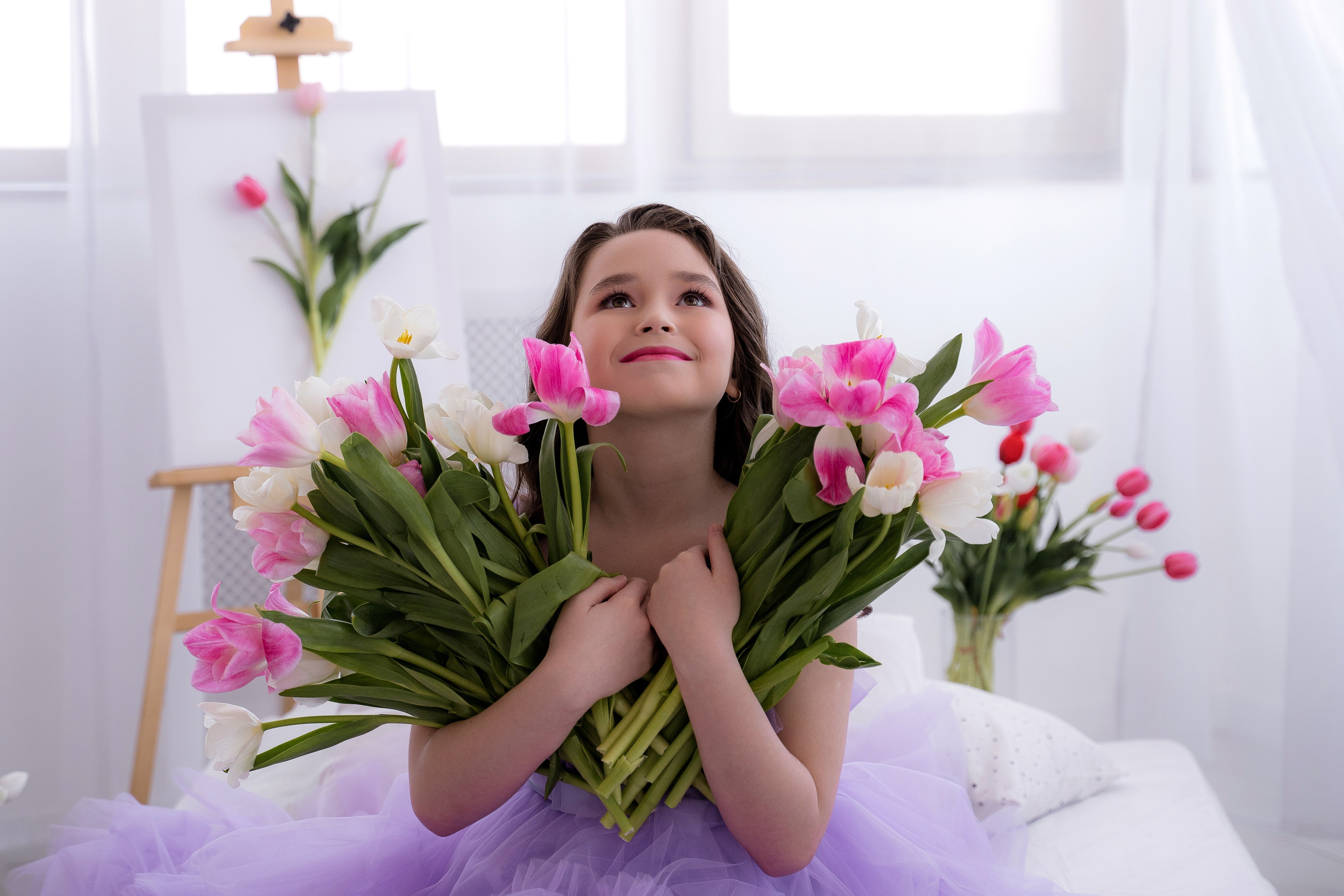 Тюльпановое настроение. Фотостудия Малина в городе Улан-Удэ. Фотограф Ирина Жарникова