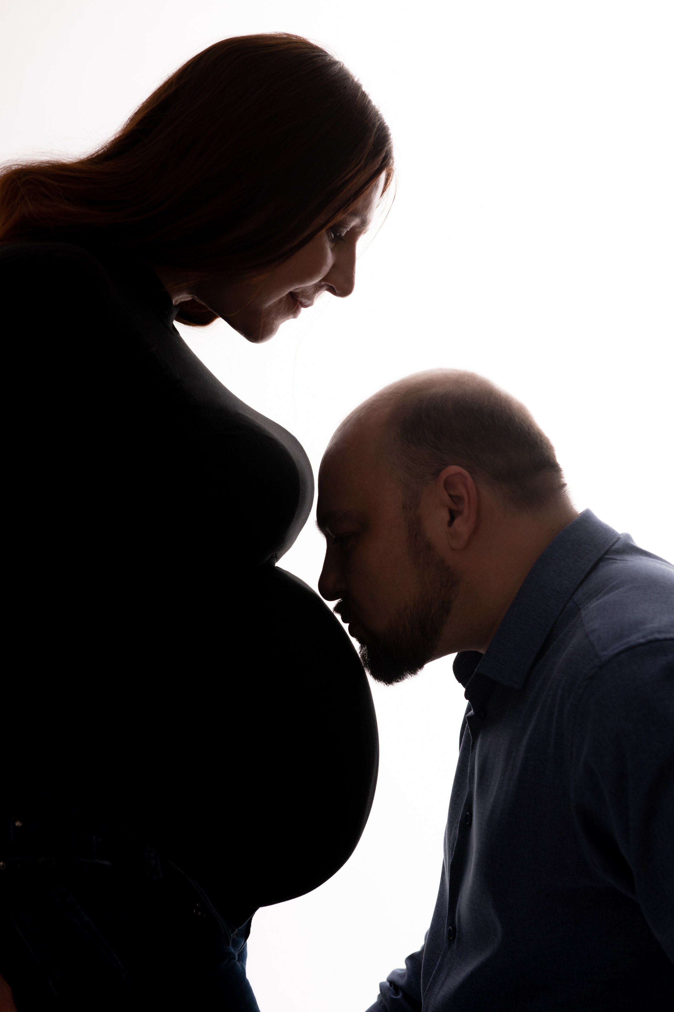 С супругом в минимализме. Фотосессия беременности — Крылова Натали — Москва