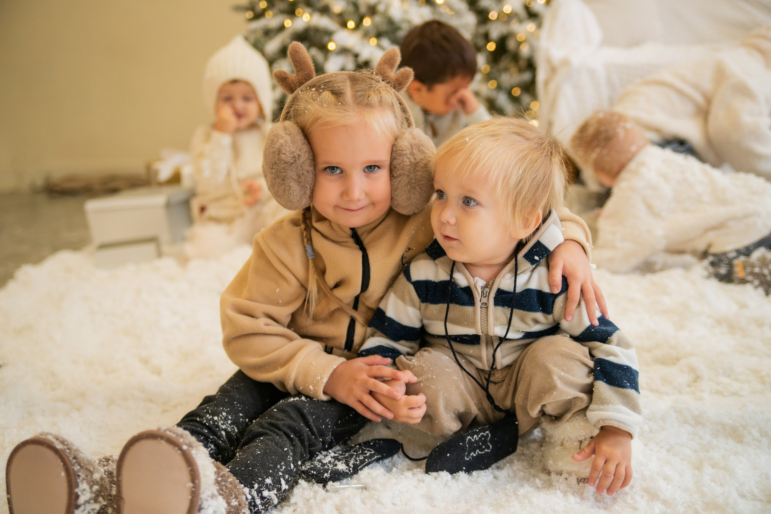 Дети в снежной студии. Фотограф и дизайнер в Москве Екатерина Лобачева