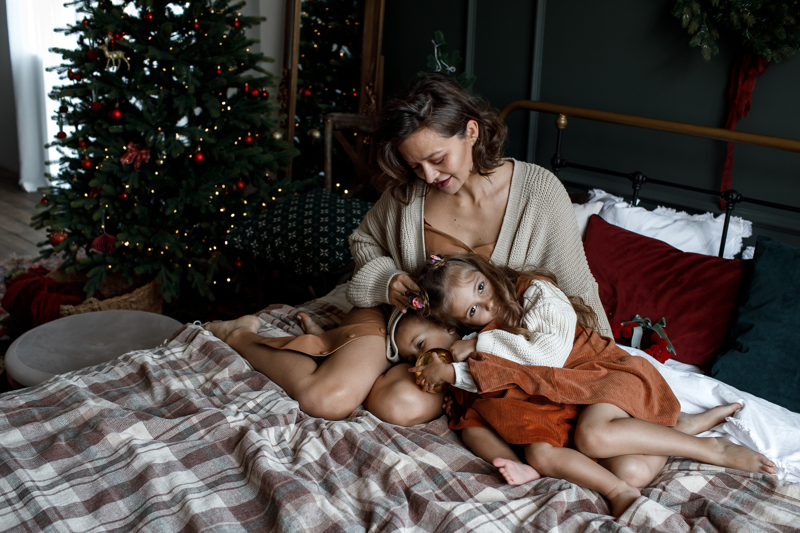 Новогодняя студийная съёмка. Свадебный и семейный фотограф в Крыму и Севастополе Дарья Королева