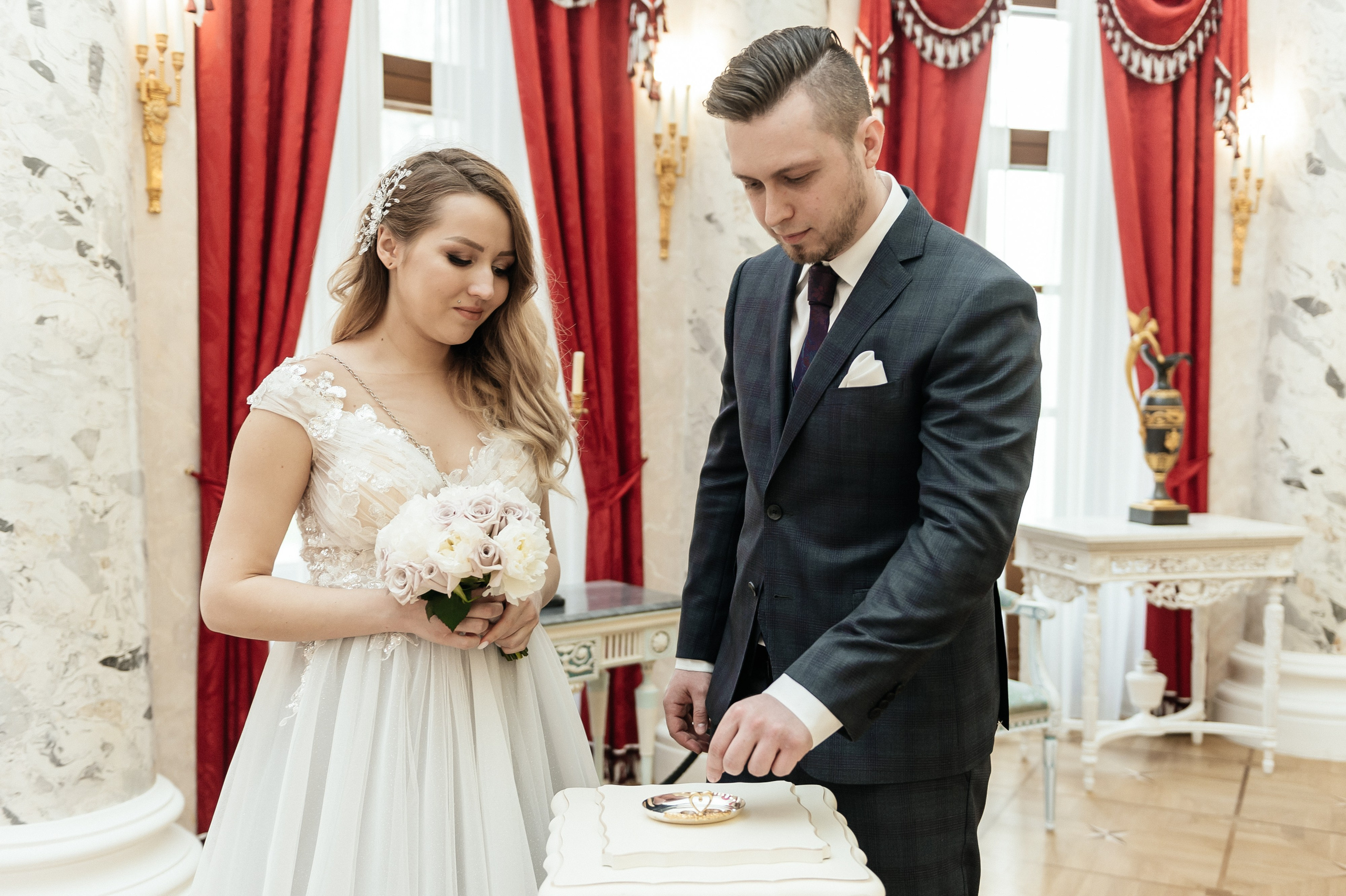 Регистрация брака и свадебная фотосессия в музее-заповеднике Остафьево. Свадебный фотограф Москва — Сергей и Татьяна