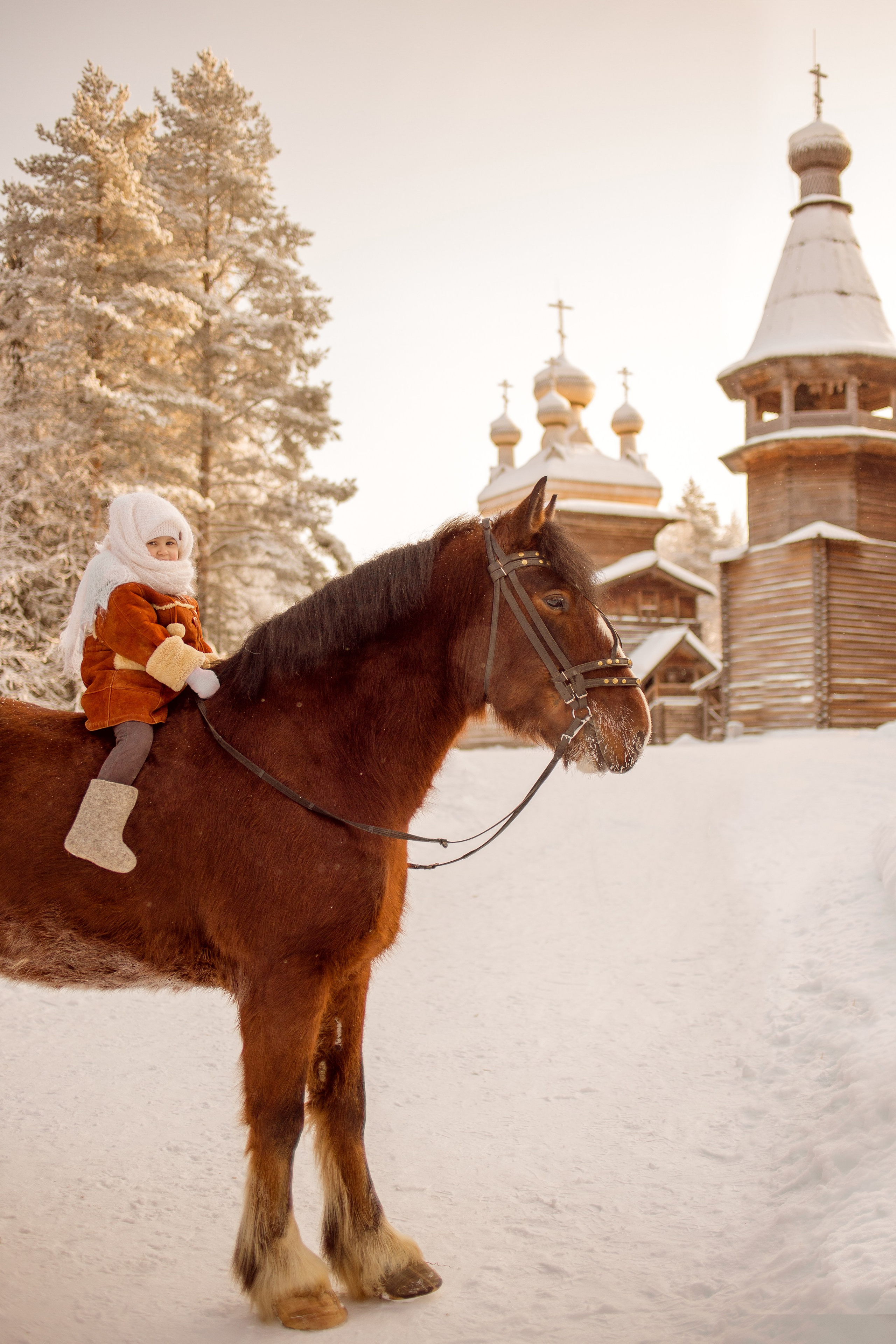 Фотосессия ребенка в русско-народном стиле