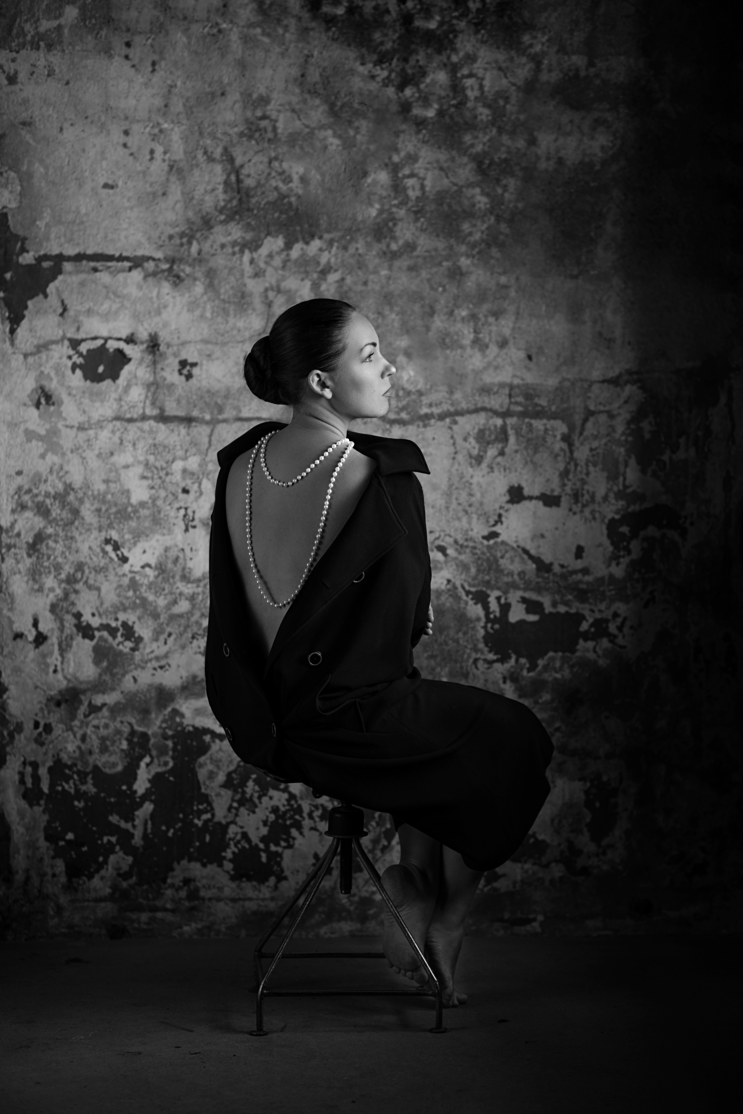 Чёрное пальто. Фотограф в Санкт-Петербурге