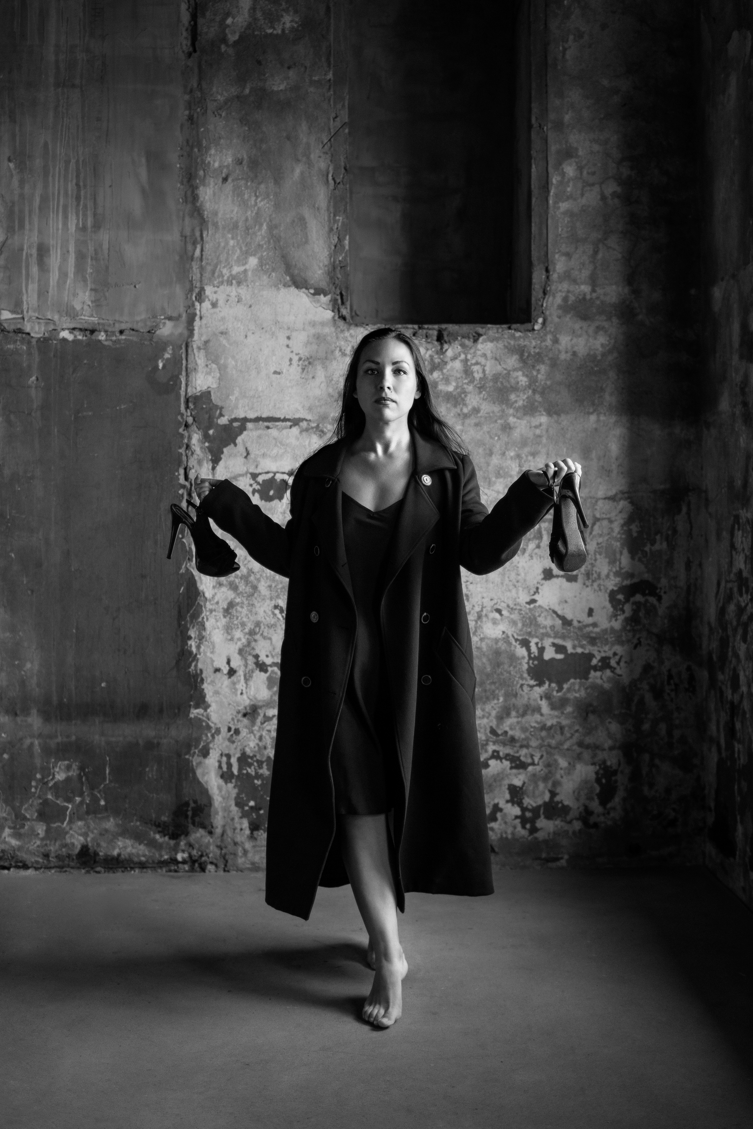 Чёрное пальто. Фотограф в Санкт-Петербурге