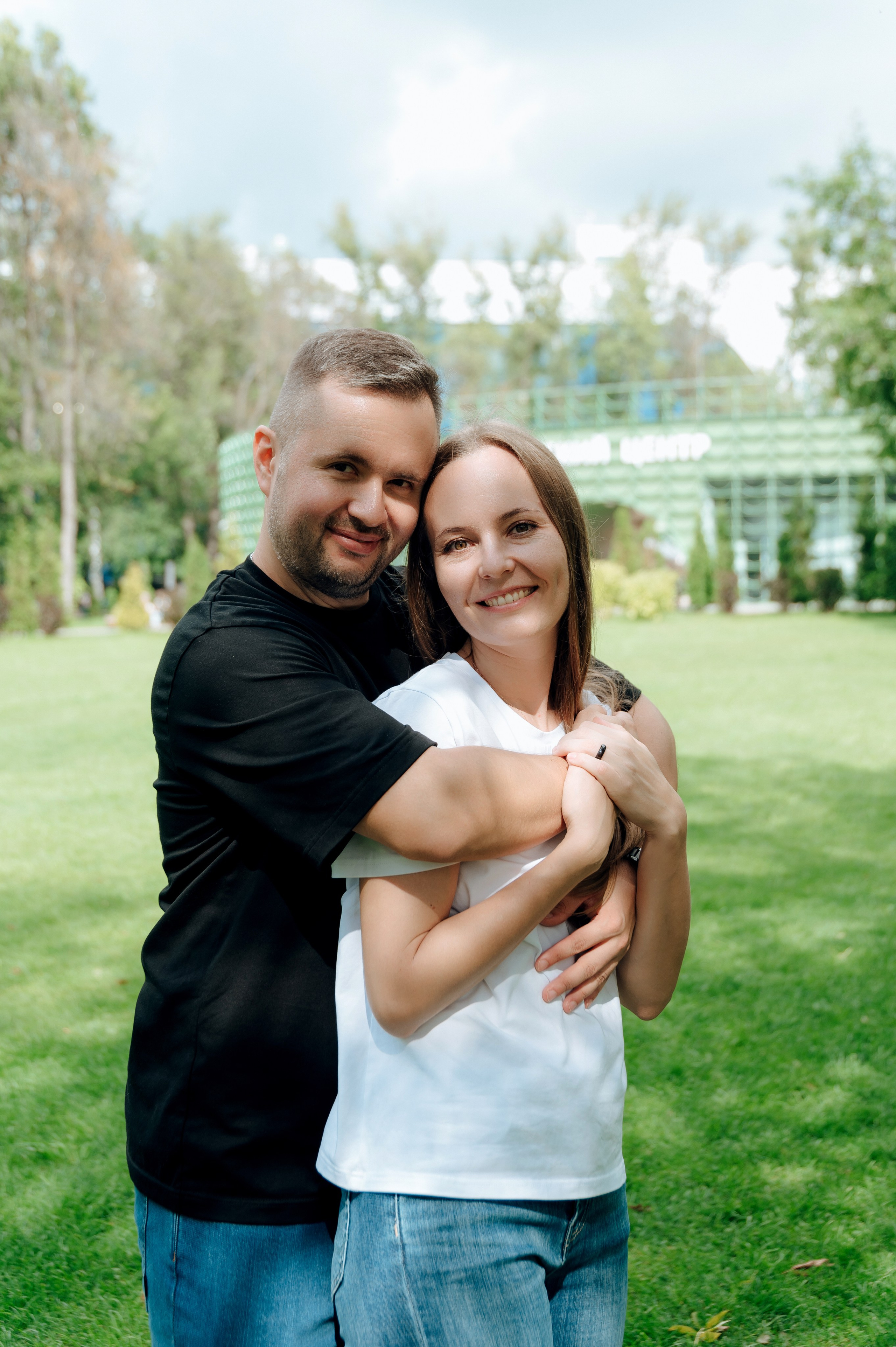 Трое в парке и меховой шар. Детский и семейный фотограф Катерина Мишина