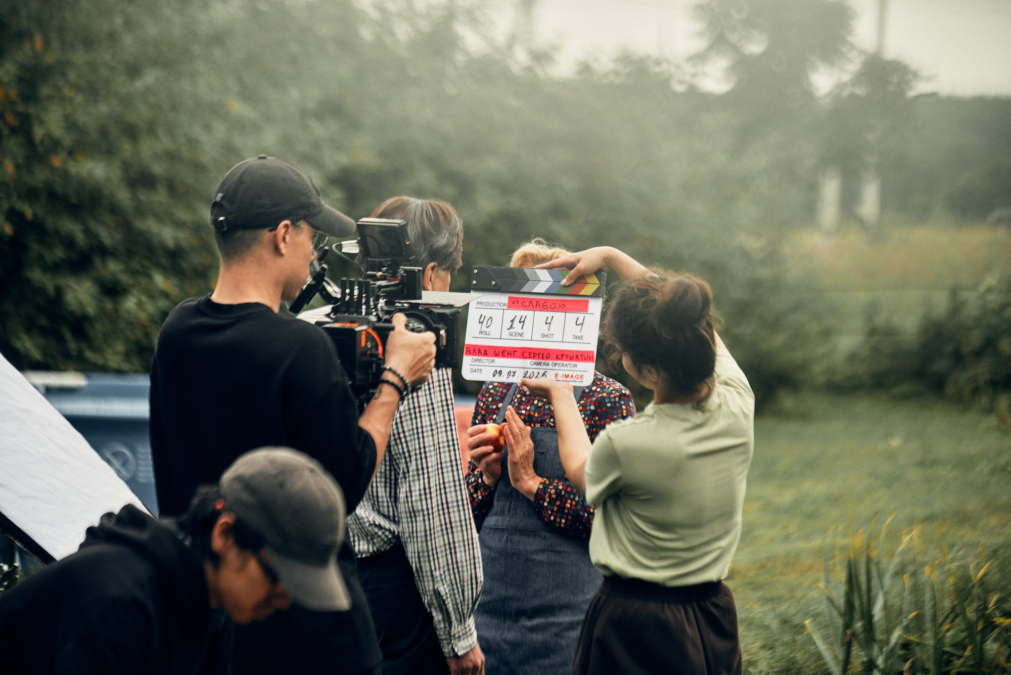 Съёмки фильма «Слабо» — бэкстейдж. Портретный и будуарный фотограф в Москве Никита Гребнев