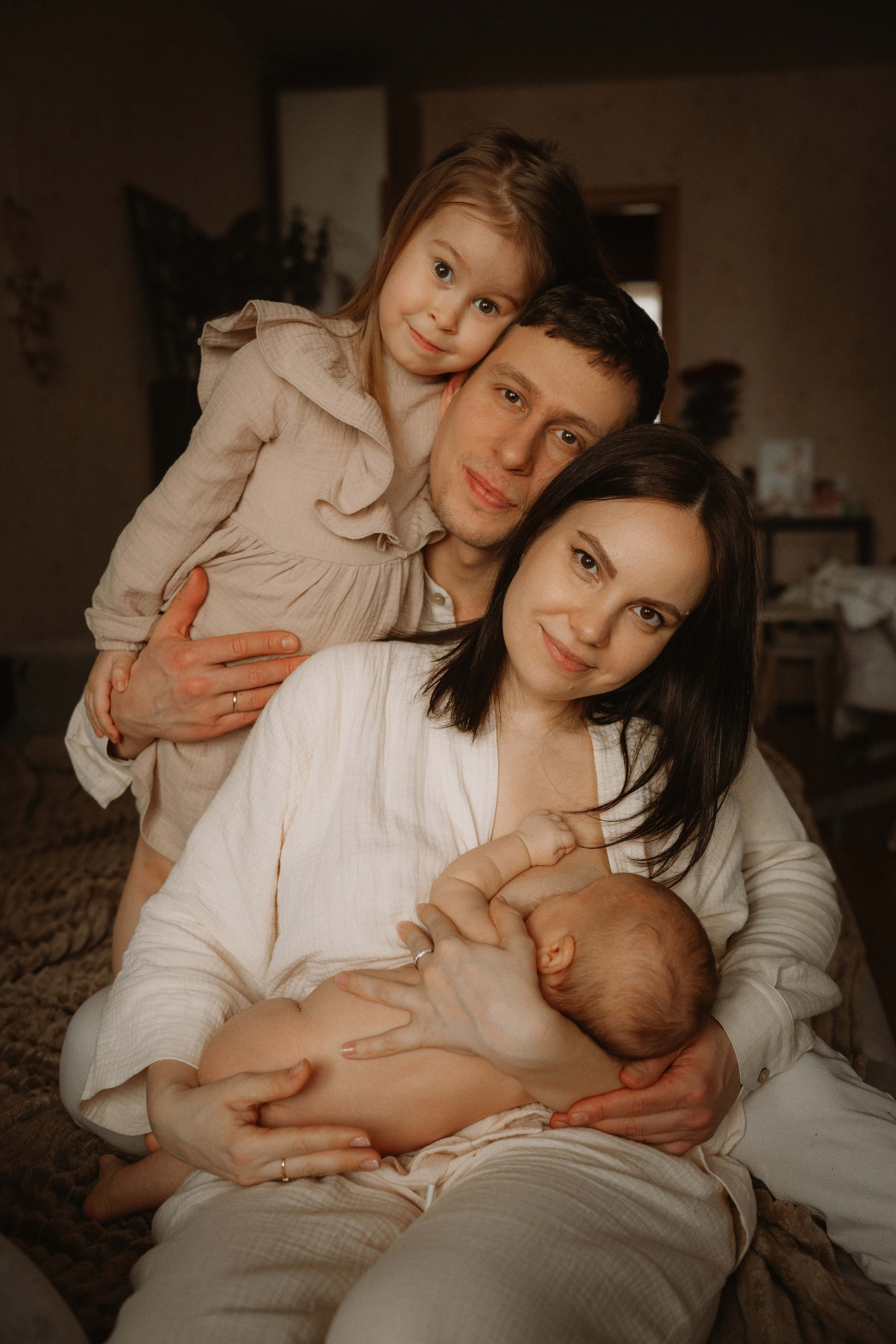 Ваня, Лера, Алиса и Кирюша. Семейный фотограф • Домашние съемки в Нижнем Новгороде