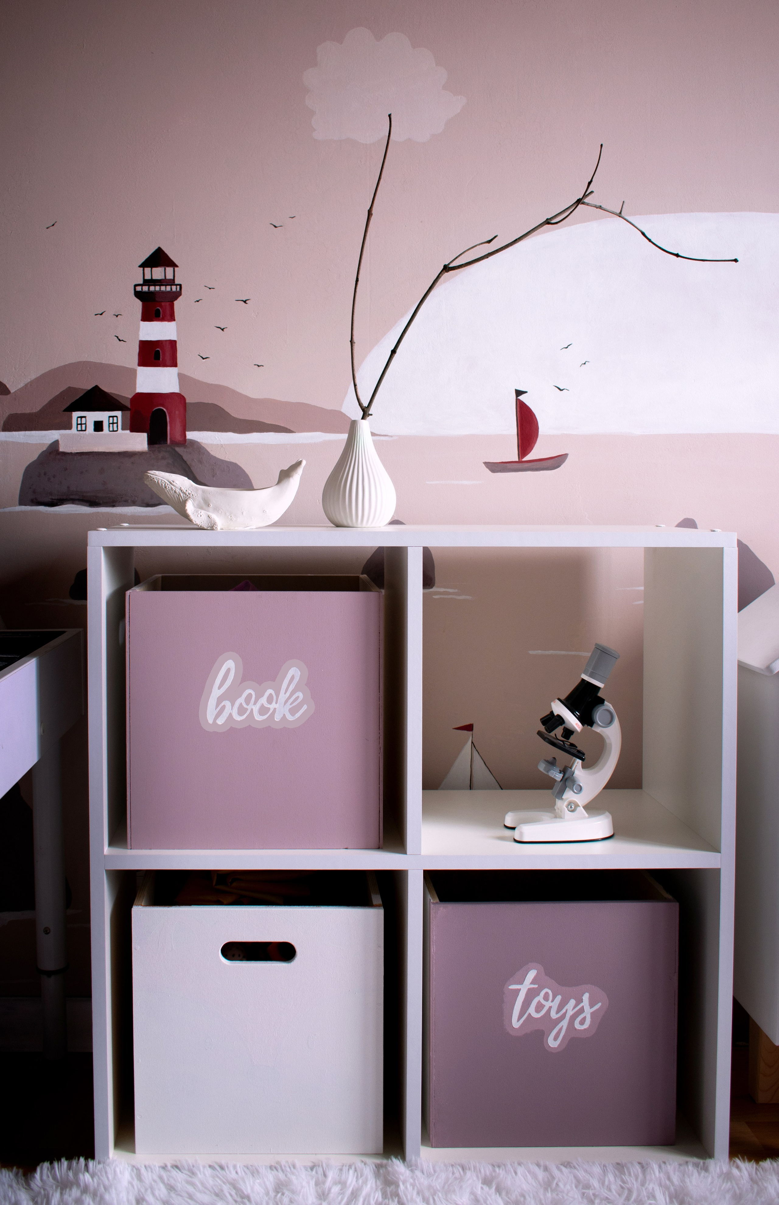 Роспись, текстиль, ящики в одном стиле. Роспись стен и декор в детских комнатах Москва и Подмосковье