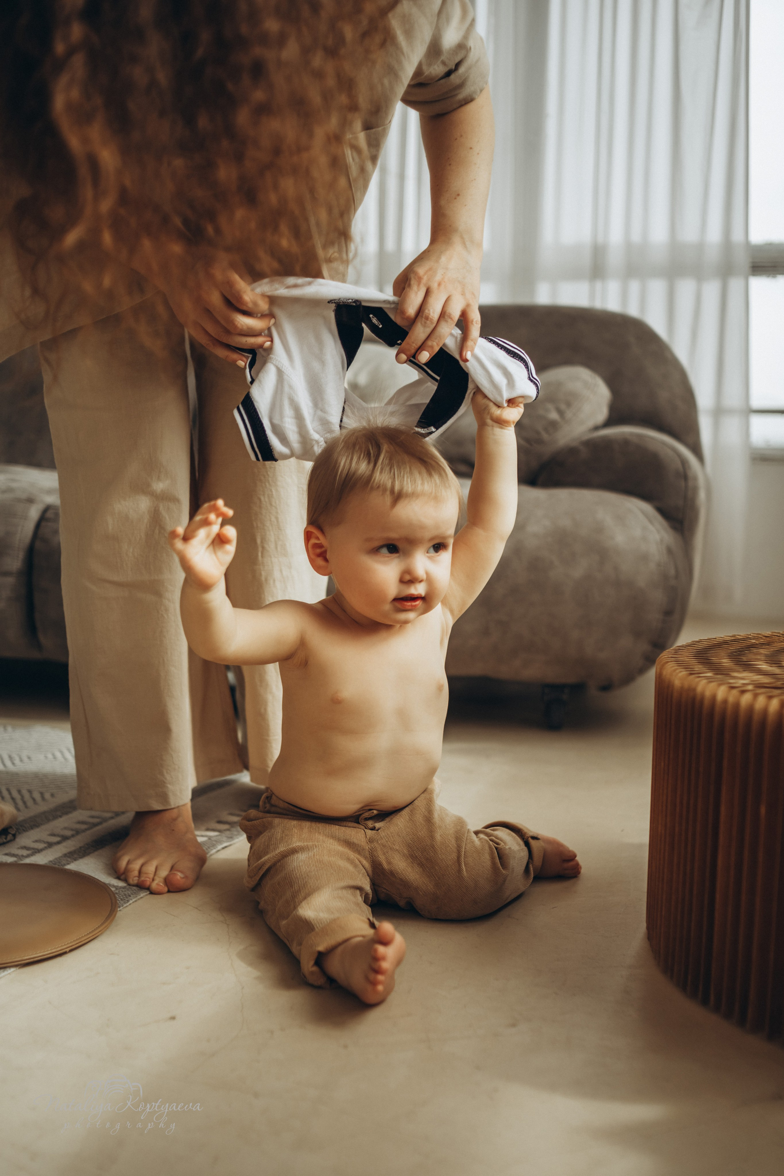 Фотосессия семьи в студии