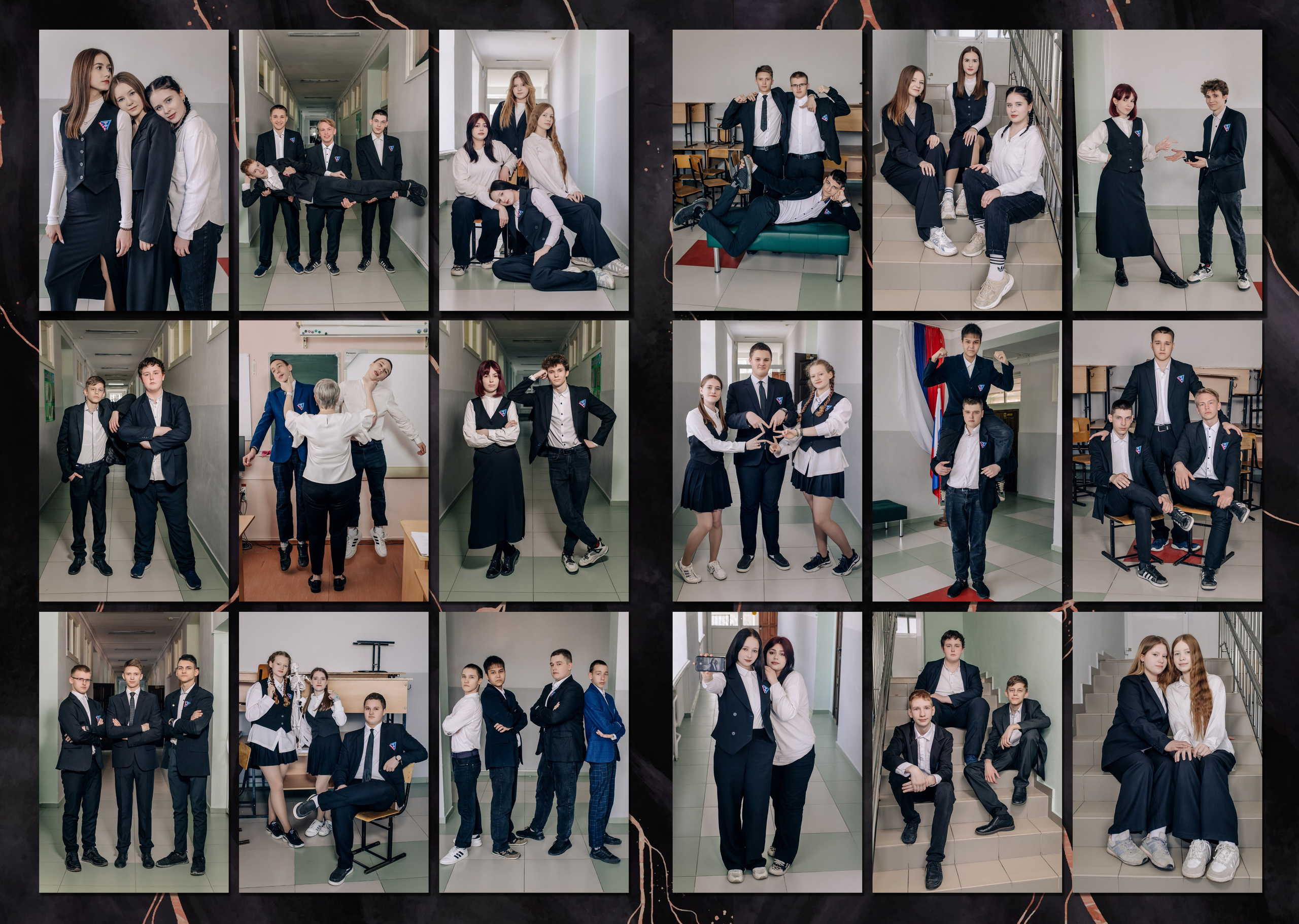 Шаблон фотокниги «Marble Dark». Фотограф — МАРИЯ МЕДВЕДЕВА