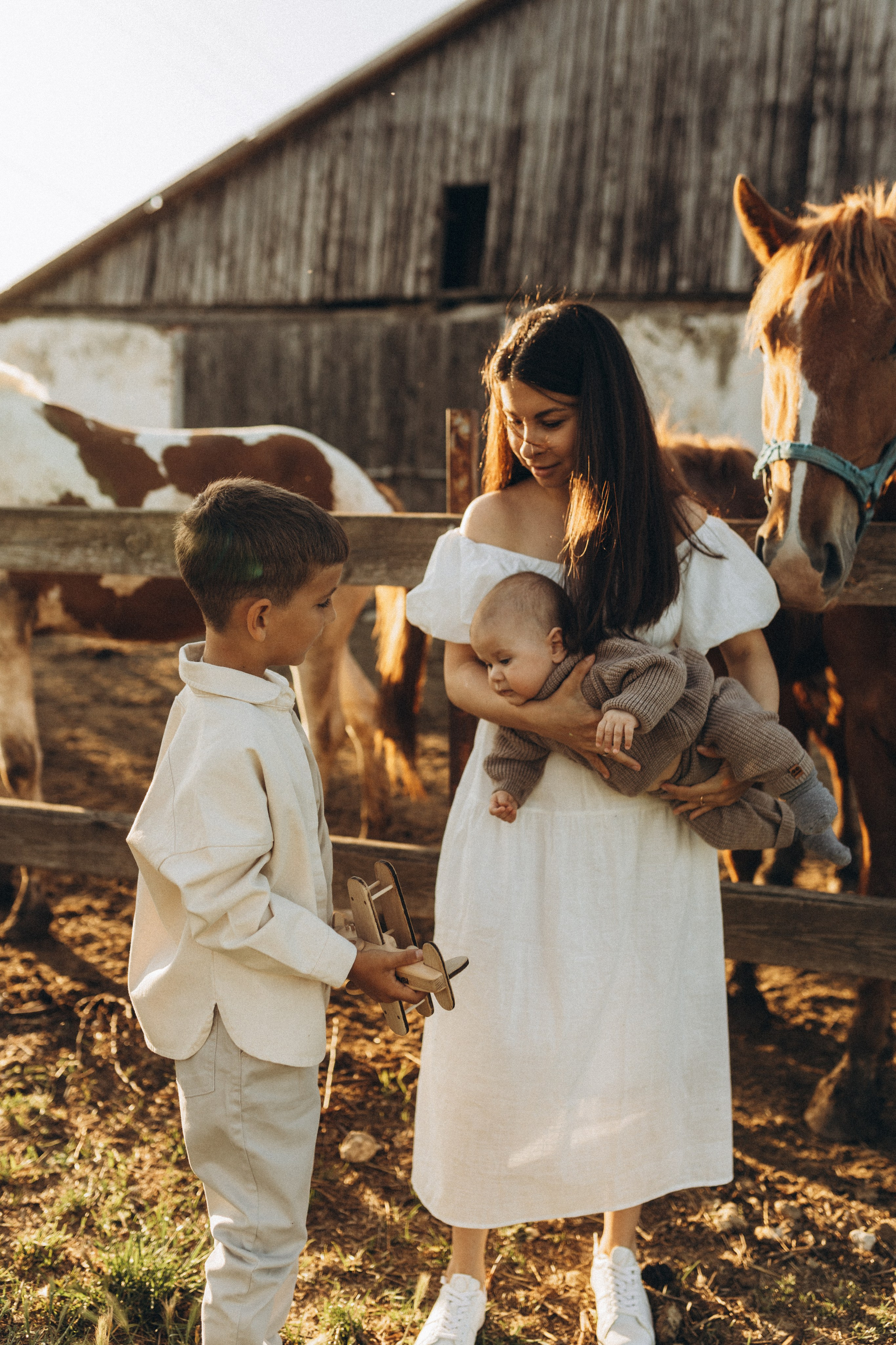 Закат на ферме. Семейный фотограф в Новороссийске и Анапе Александра Яковлева