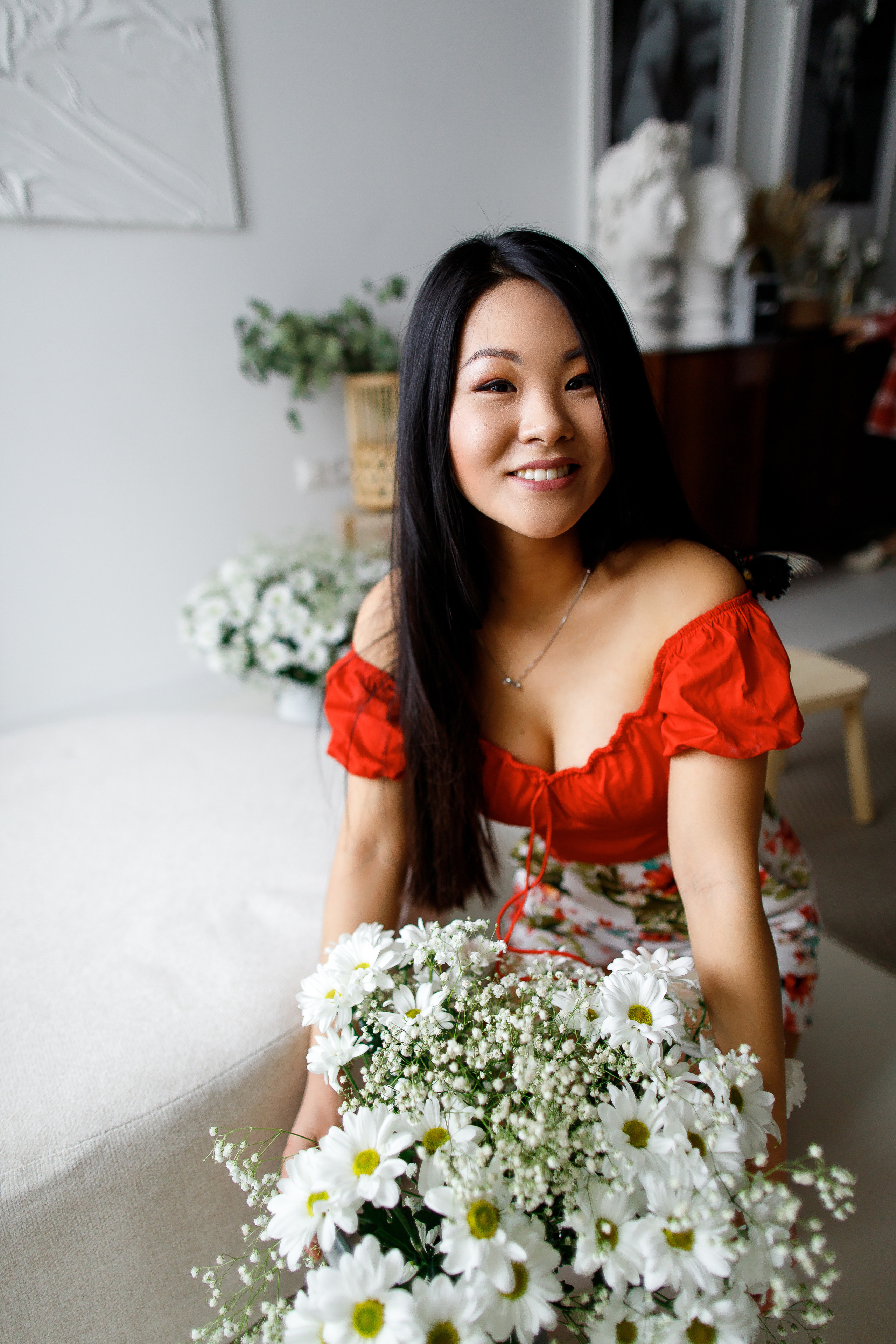 Идея фотосессии с бабочкой. Фотограф Карпачан Анастасия