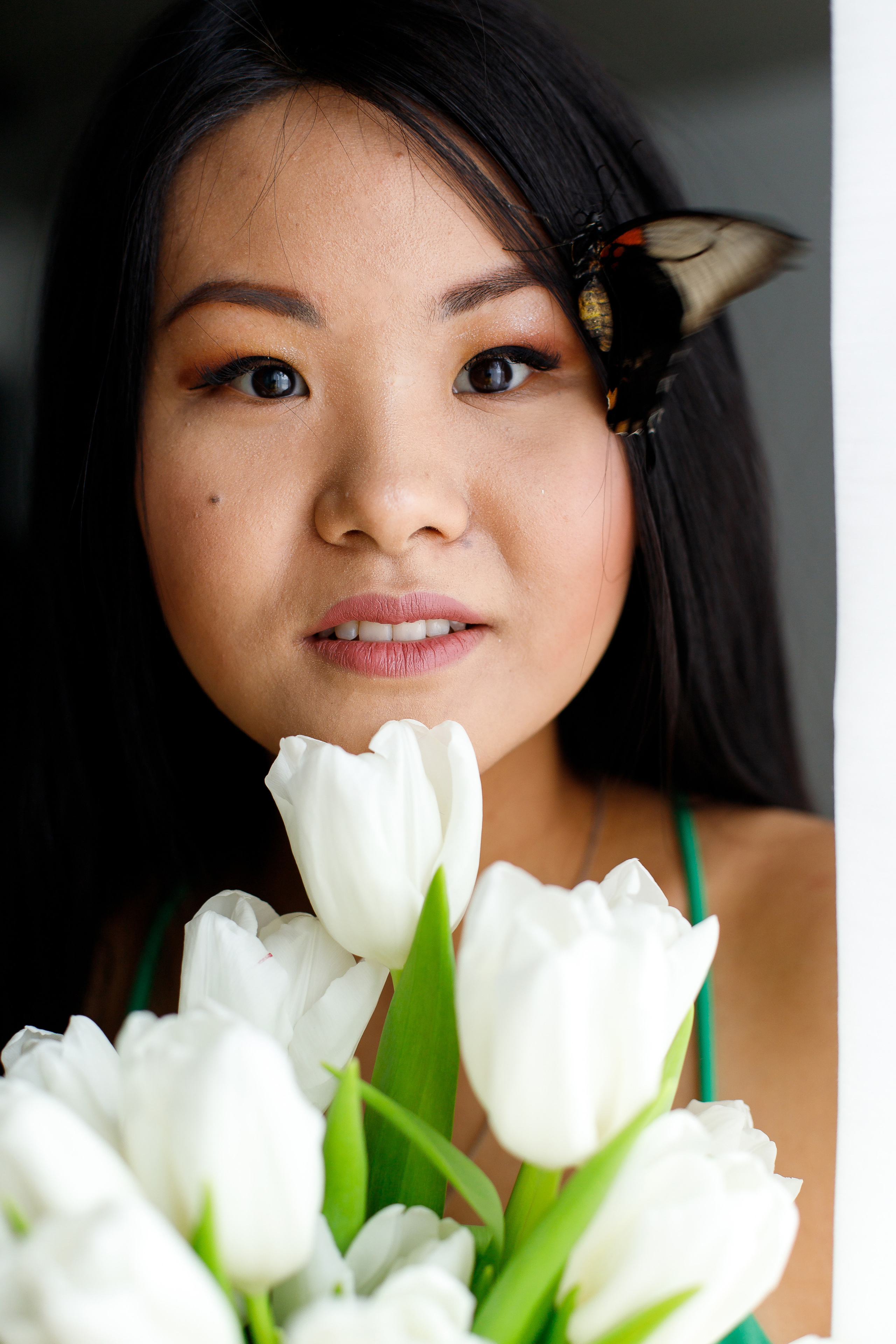 Идея фотосессии с бабочкой. Фотограф Карпачан Анастасия