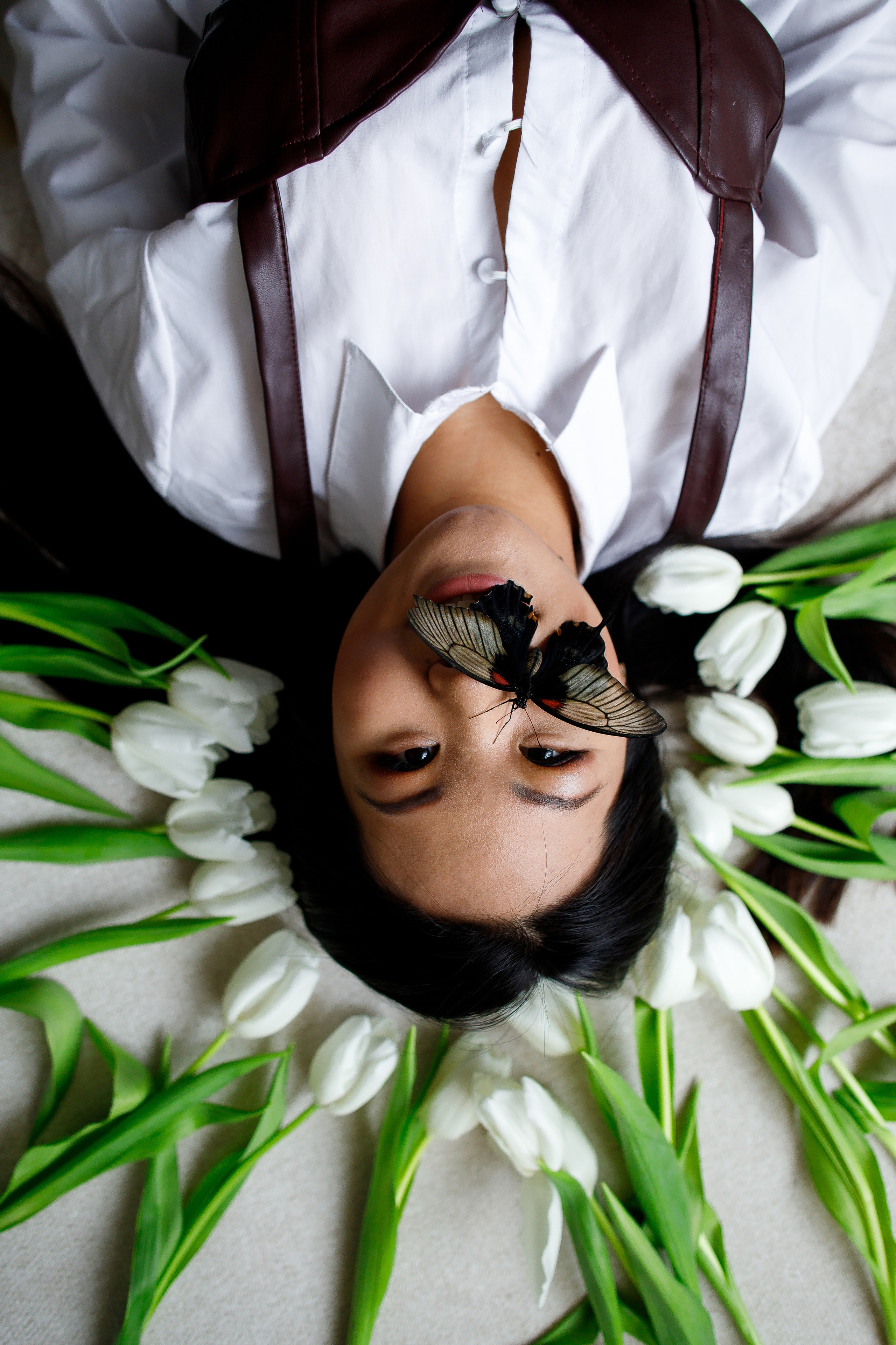 Идея фотосессии с бабочкой. Фотограф Карпачан Анастасия