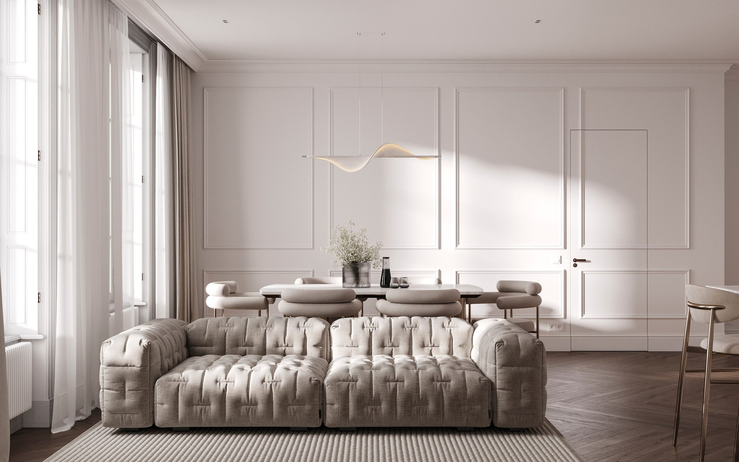 MODERN ELEGANCE | CONCEPTUAL PROJECT. Interior Visualization by Valerie Stetyukevich