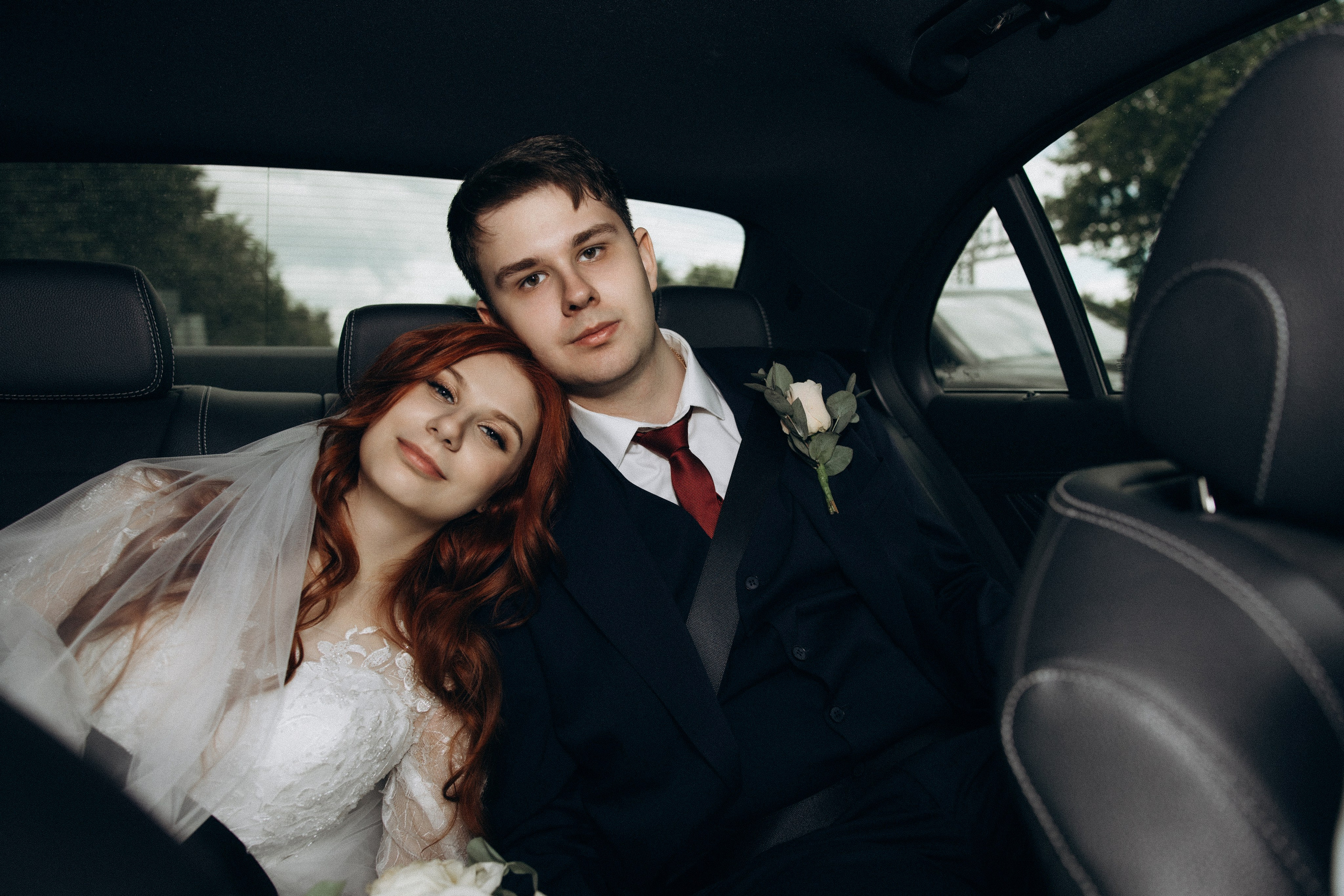 Фотосессия свадьбы Ивана и Александры в парке Горки Ленинские