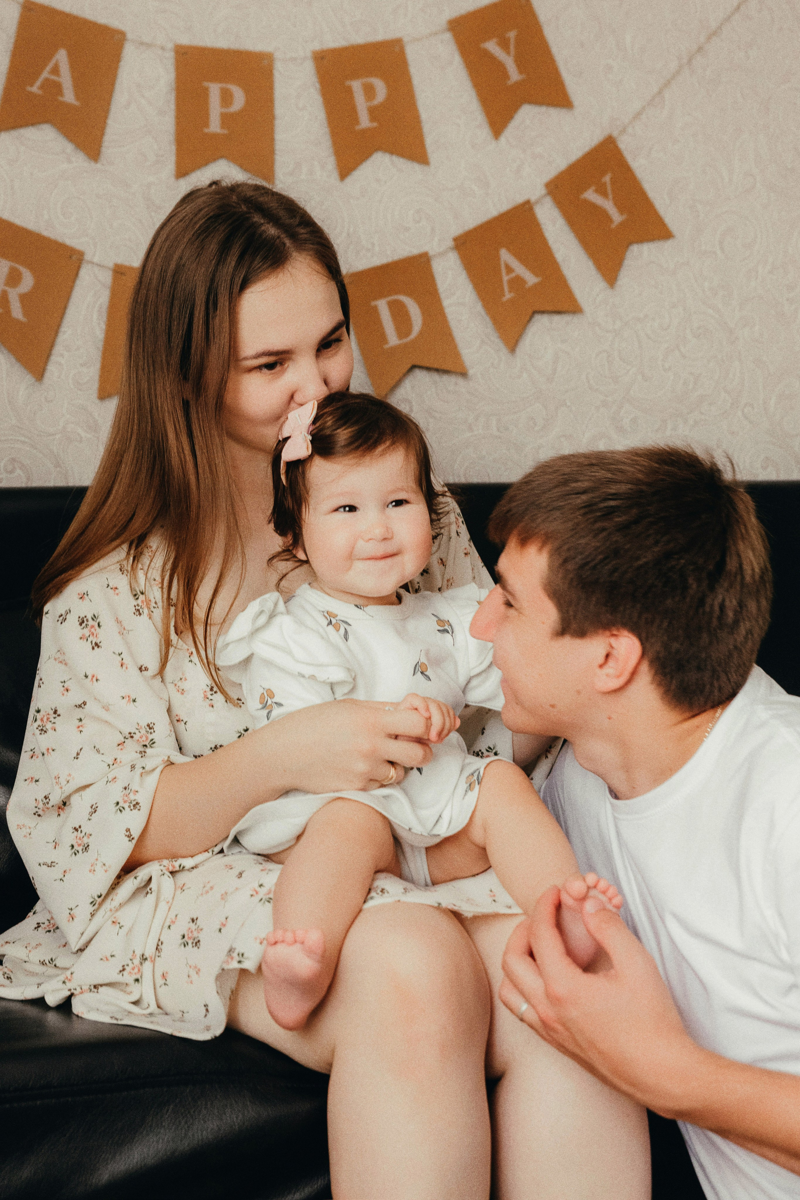 Андрей, Катя и Лера. Семейный фотограф • Домашние съемки в Нижнем Новгороде